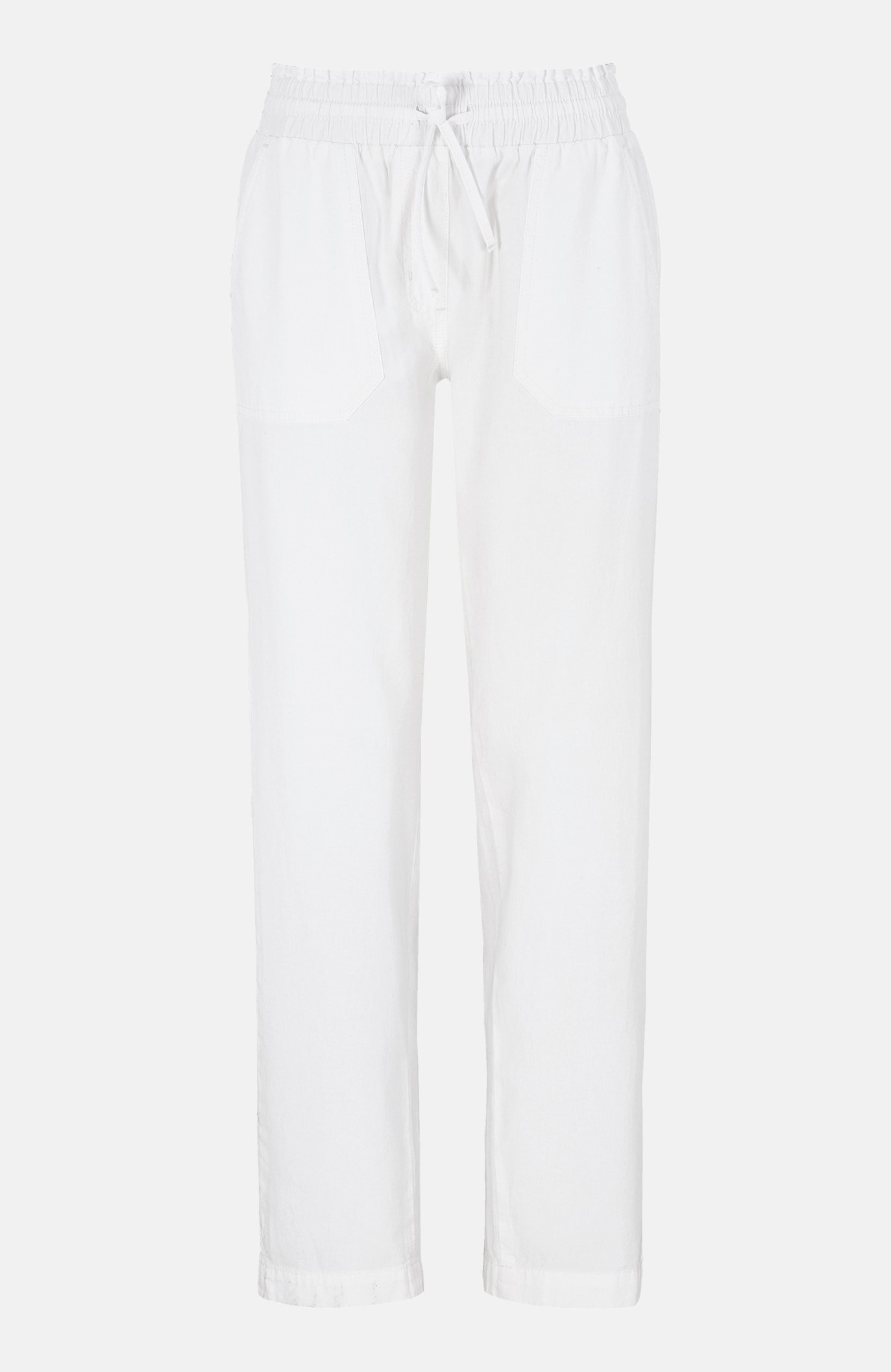 Długie spodnie z bawełny z efektem sprania Jade