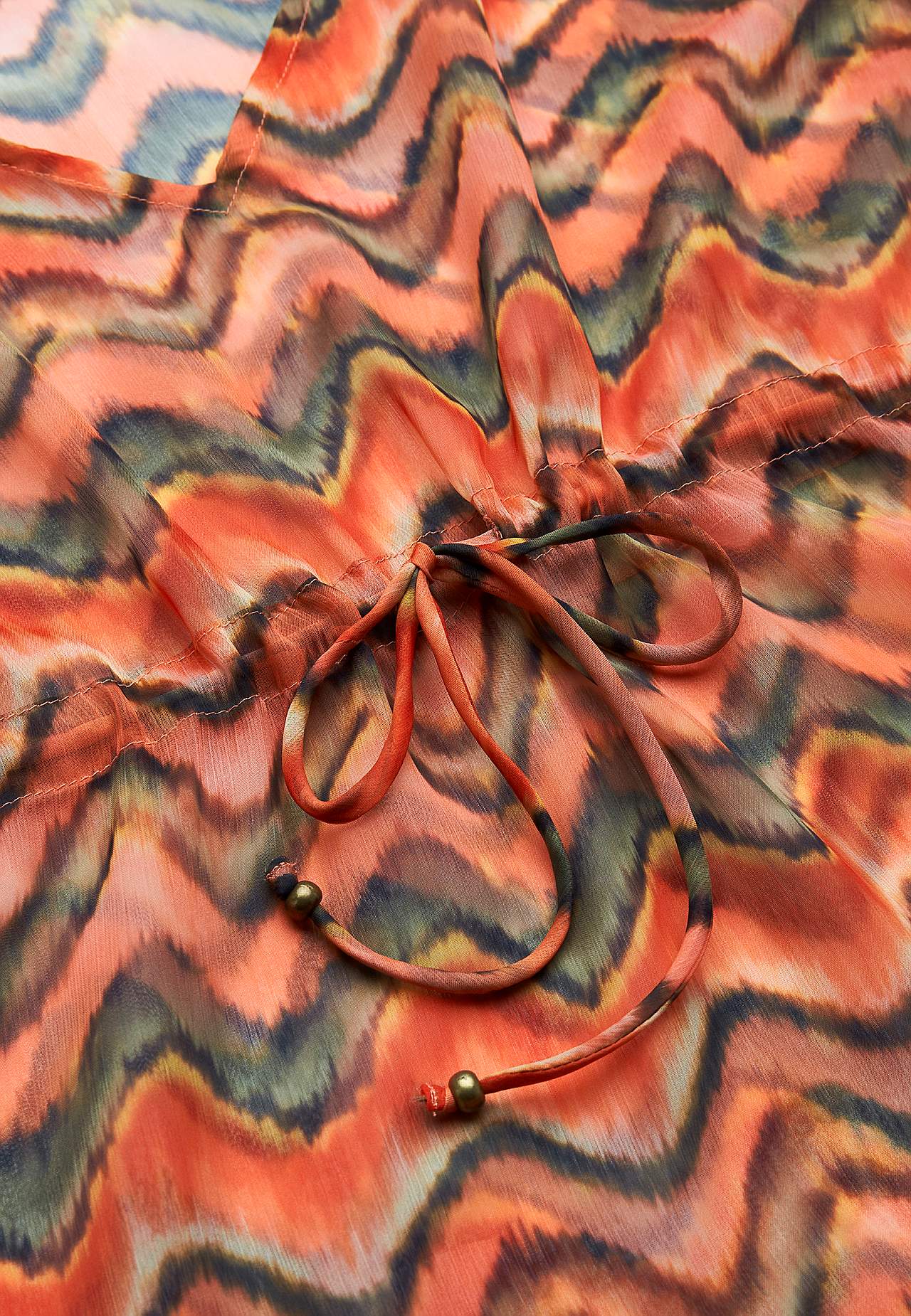 Wzorzysty kaftan na plażę