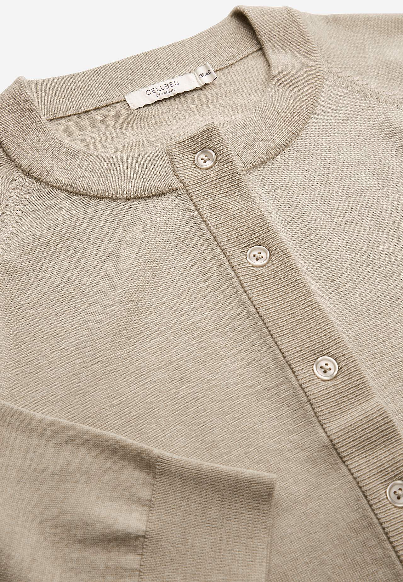Rozpinany Premium sweter z wełny z merynosów