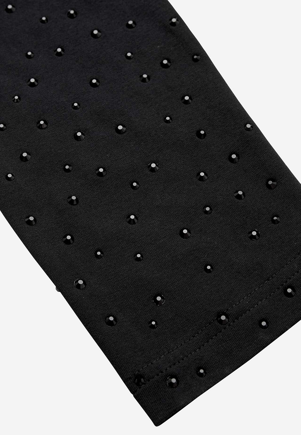 Legginsy z błyszącymi detalami