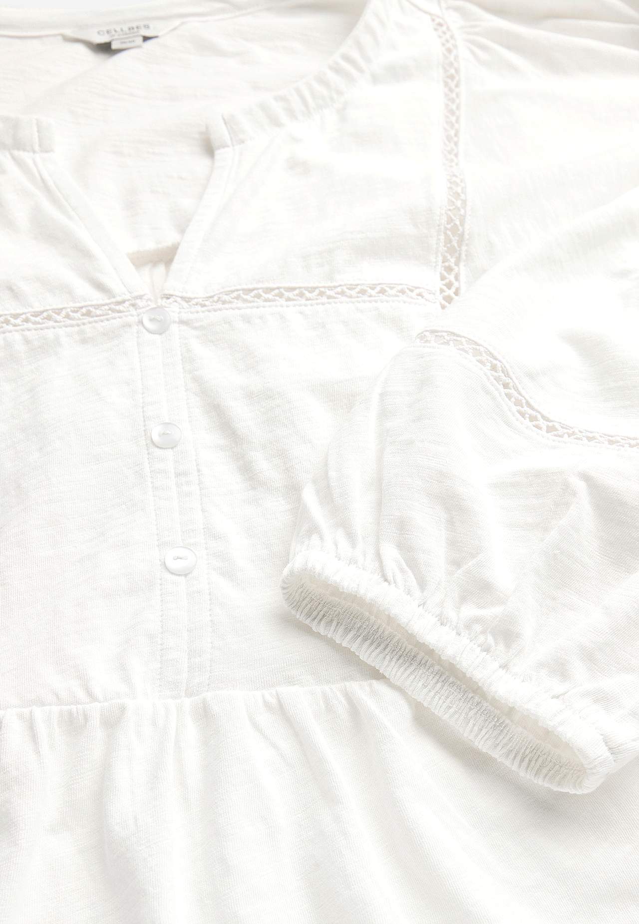 Top z dżerseju ze stylem boho