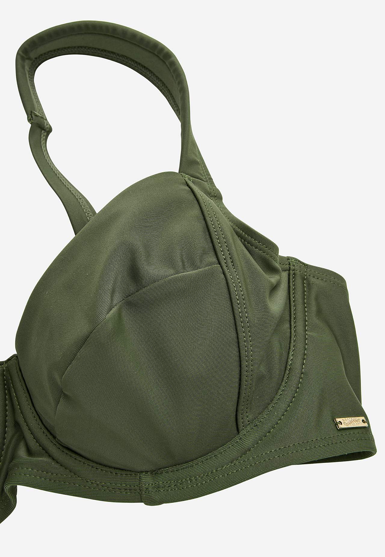 Biustonosz bikini jednolity kolorystycznie