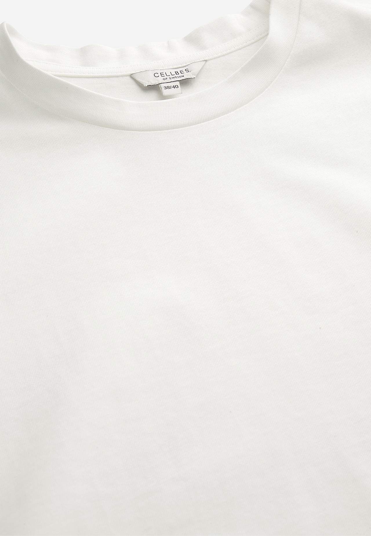 T-shirt z trudnego dżerseju bawełnianego