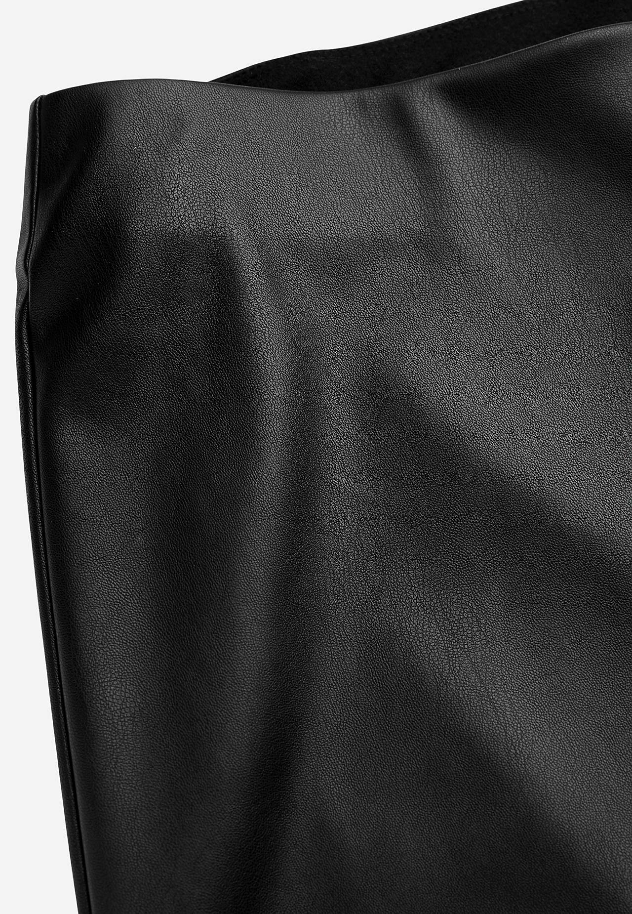 Spodnie ze sztucznej skóry długość do kostki