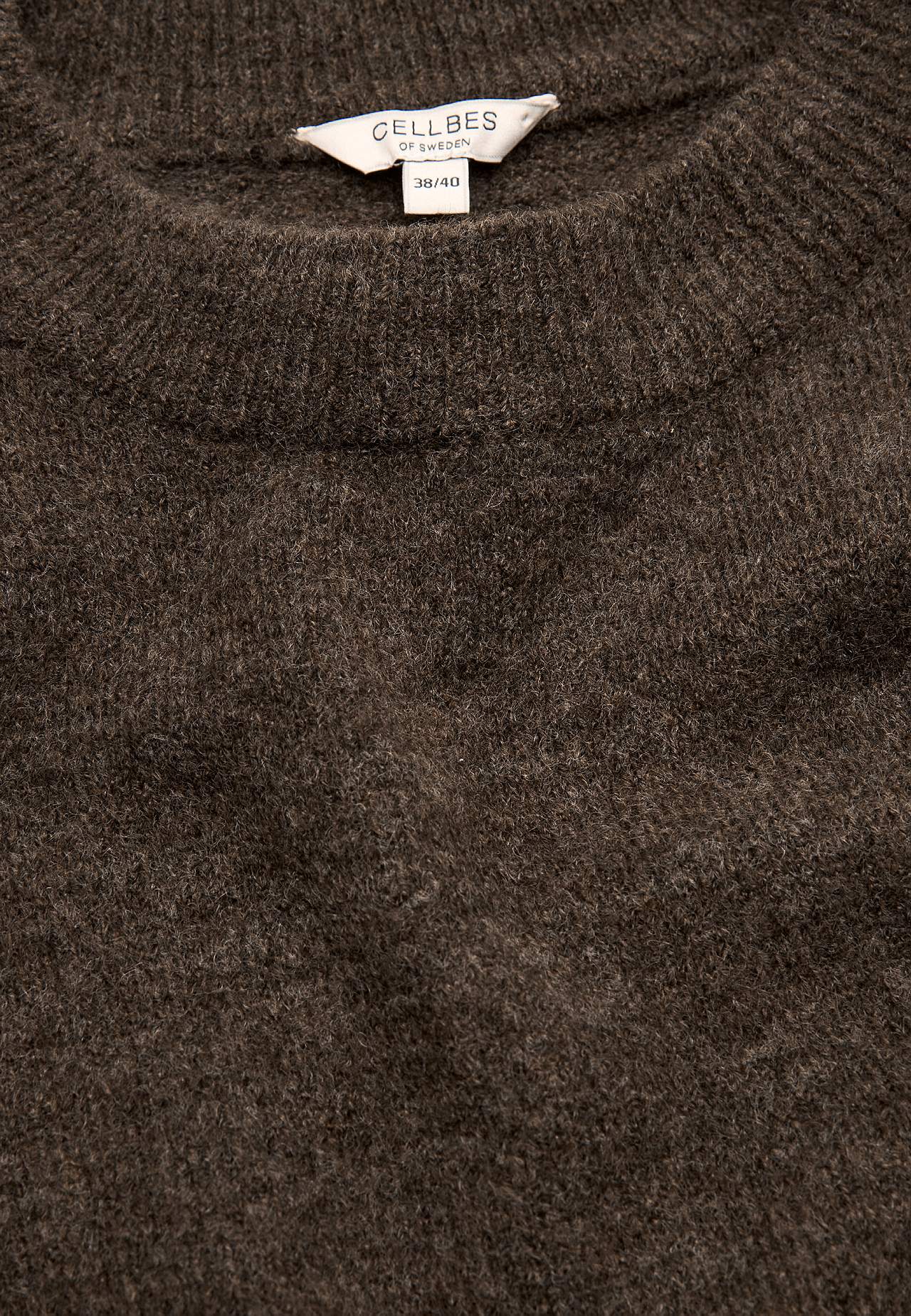 Dzianinowy sweter z okrągłym dekoltem