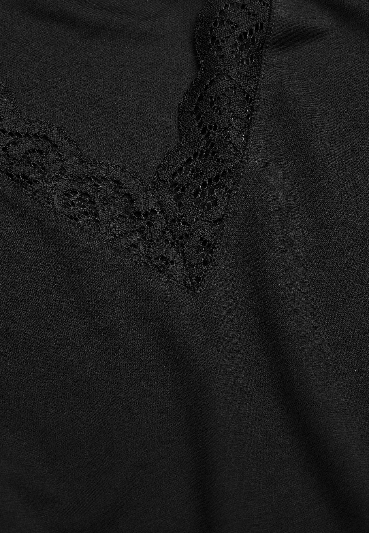 Tunika z dżerseju z koronkowymi detalami