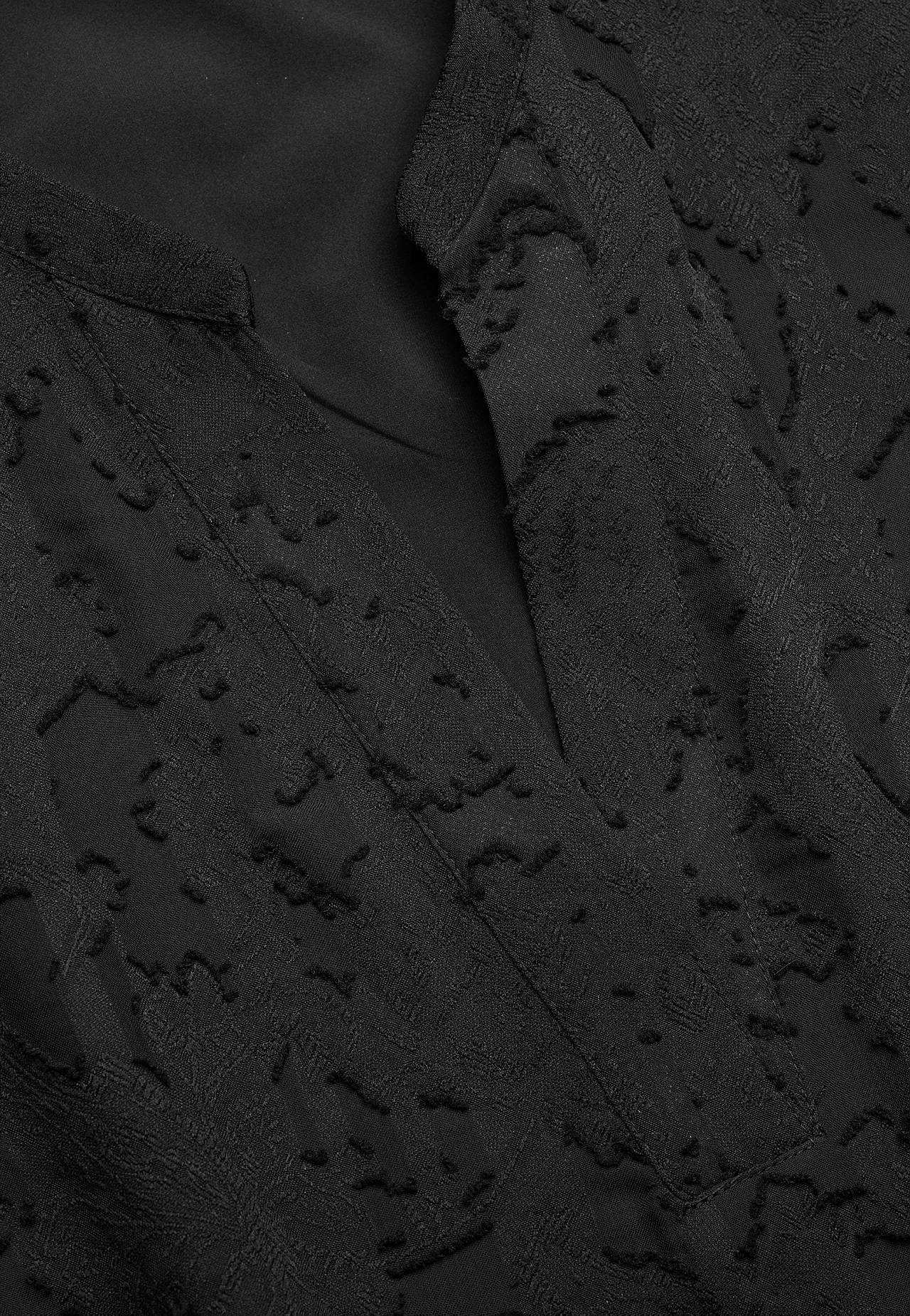 Transparentna sukienka z tkaniny żakardowej