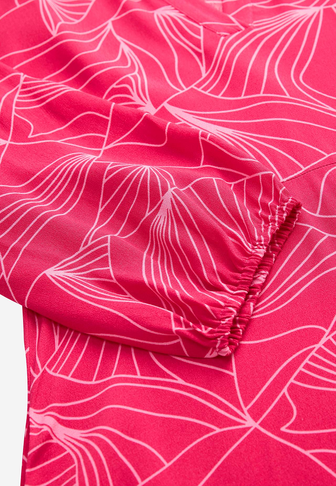 Tkana sukienka z kieszeniami