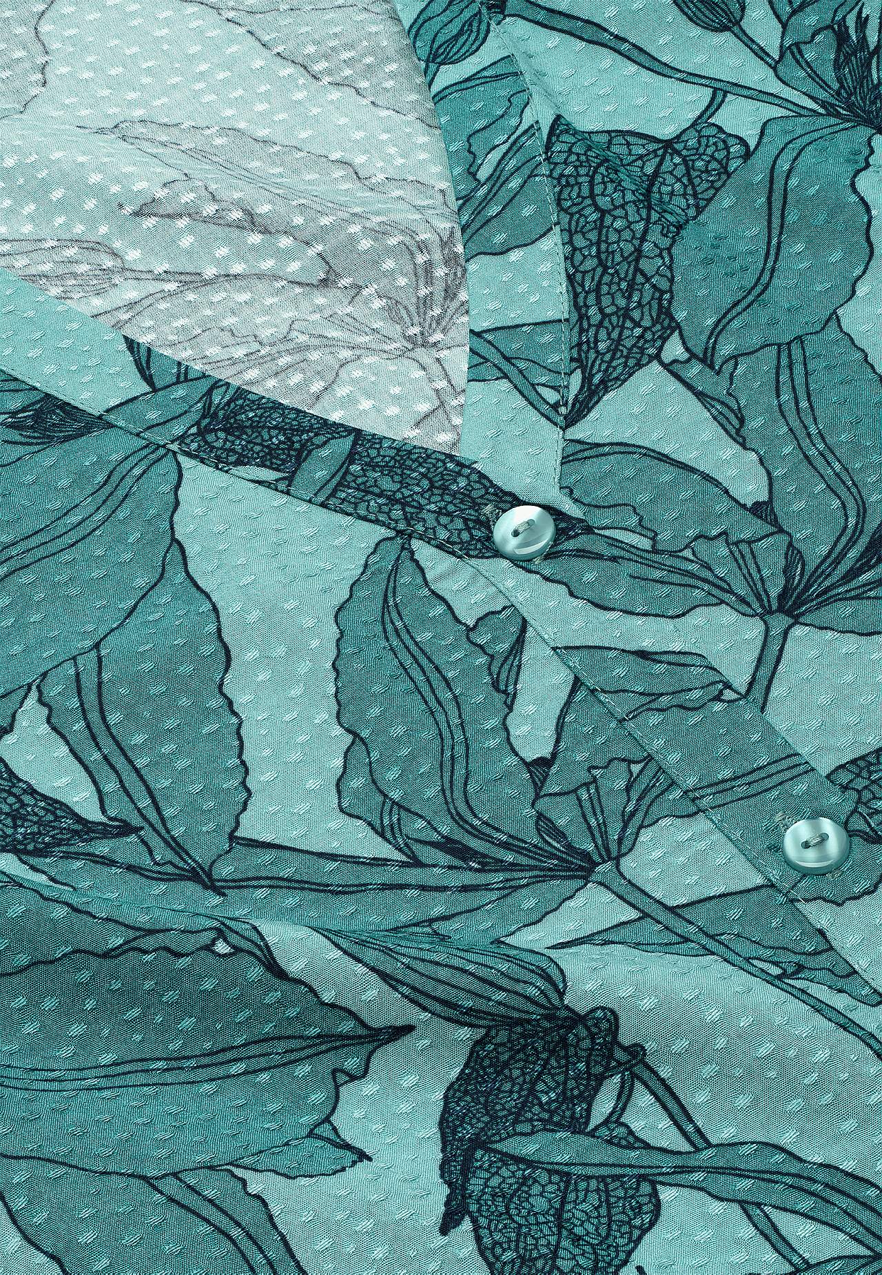 Tkana sukienka z kieszeniami