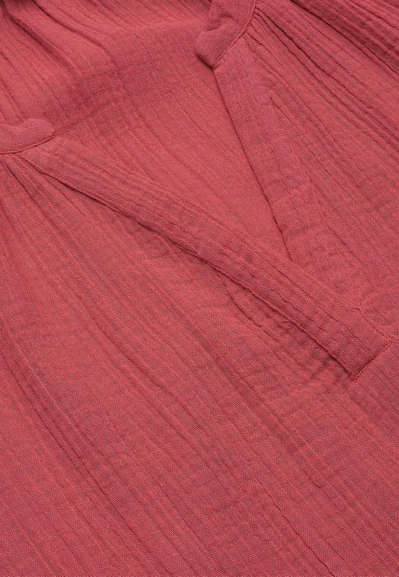 Tunika z pofalowanej bawełny