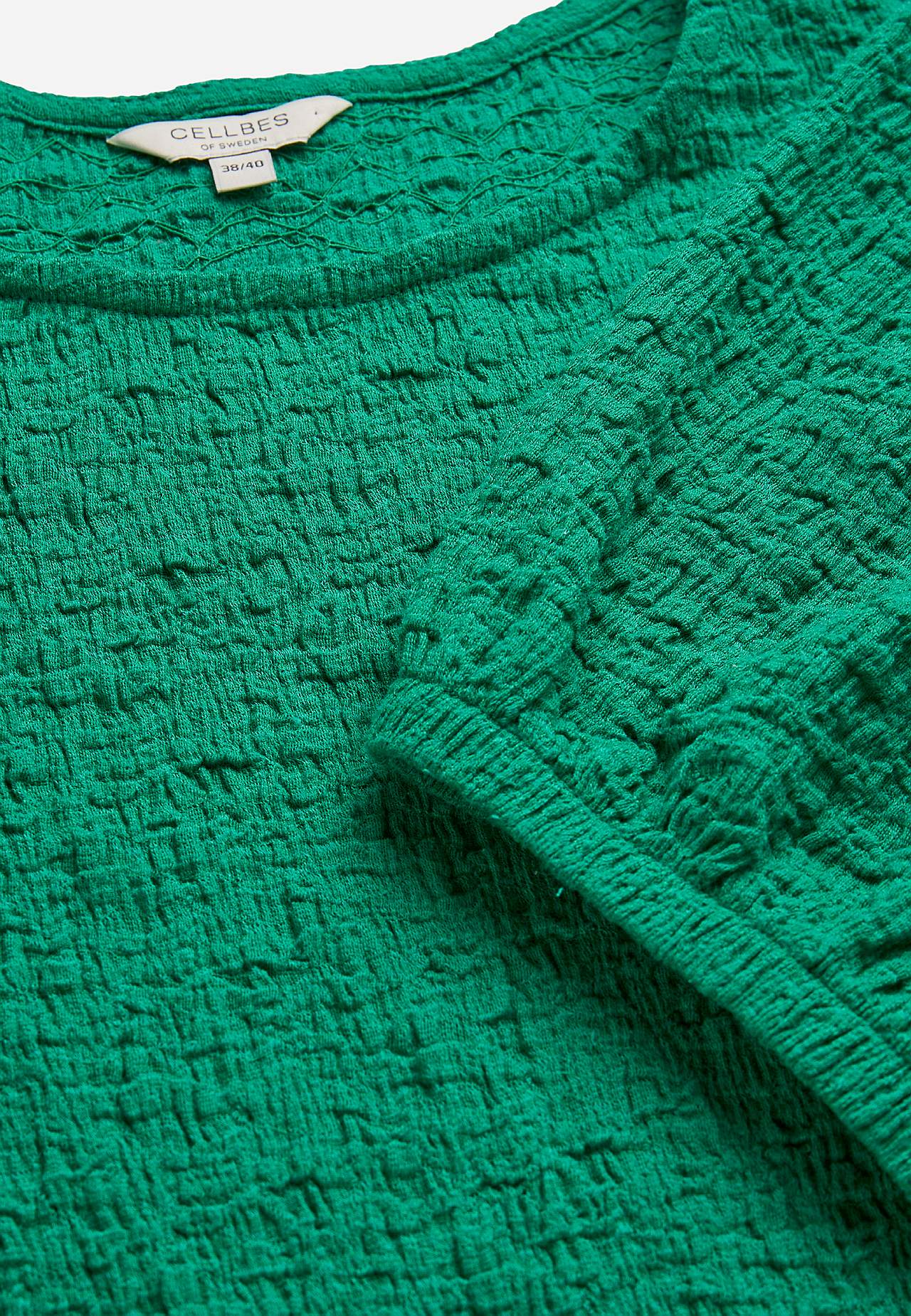 Top z dżerseju ze strukturą