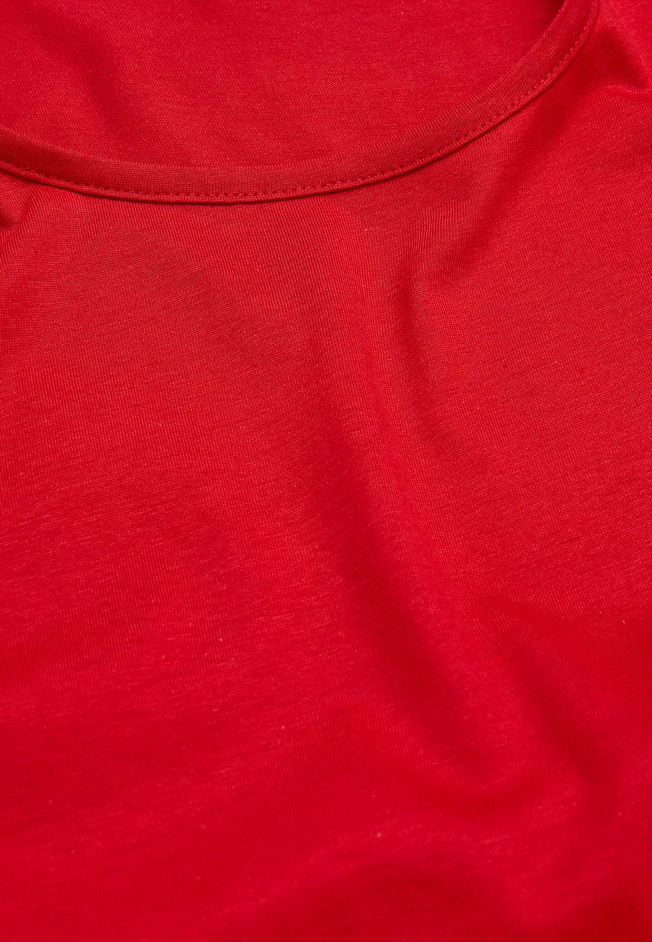 Dżersejowa sukienka z falbanką