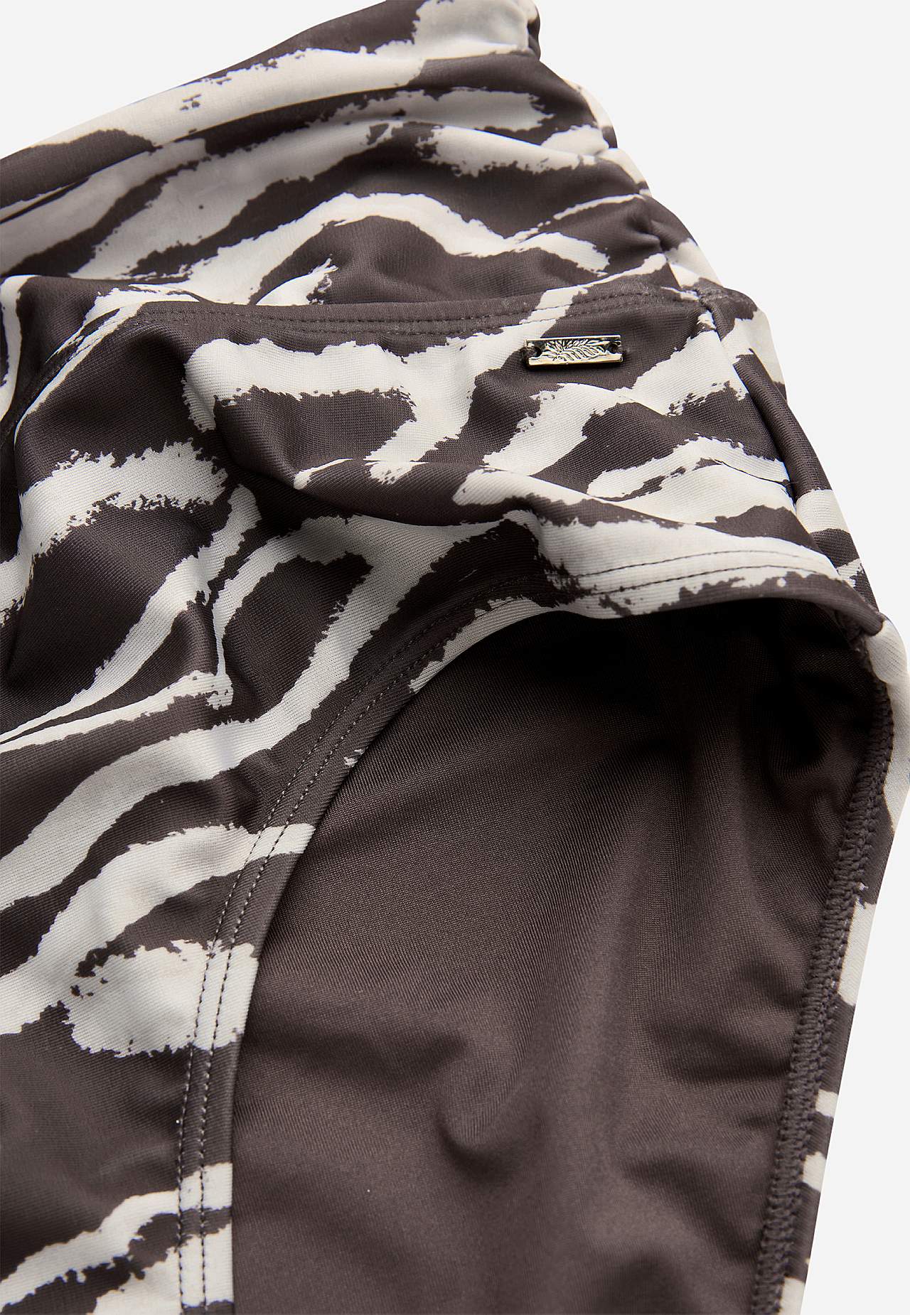 Majtki do bikini ze składaną krawędzią w talii Amalfi