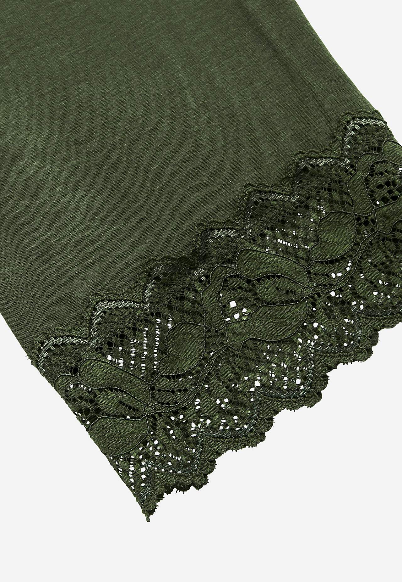 Legginsy rybaczki z koronką