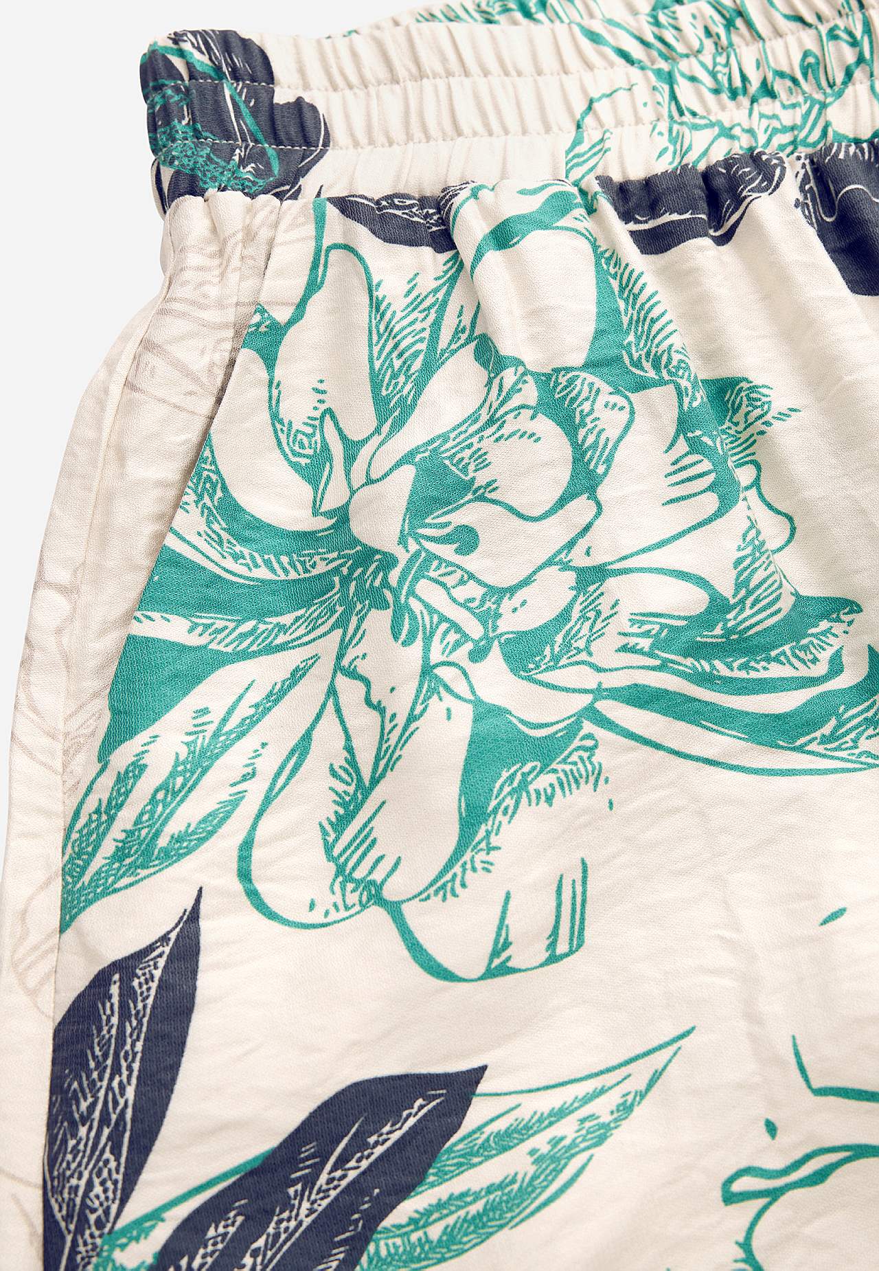 Kwiecista spódnica z kieszeniami