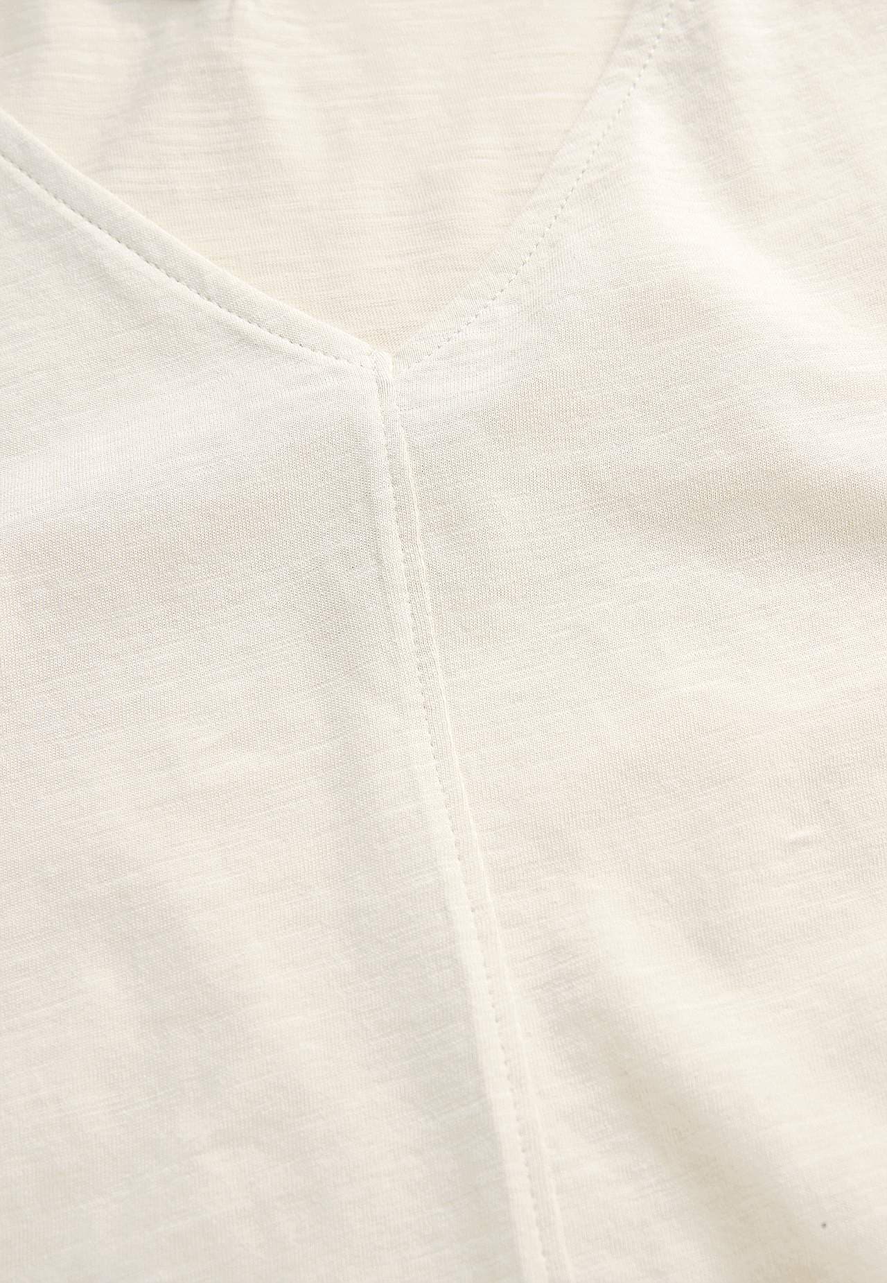 Top z dżerseju bez rękawów z dekoltem w kształcie litery v