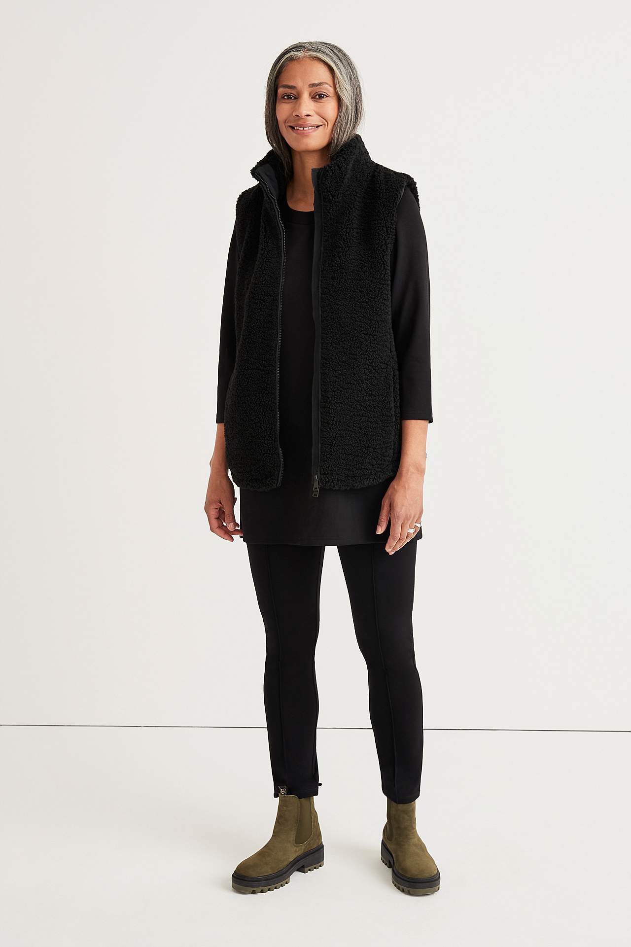 Tunika z dżerseju z kieszeniami