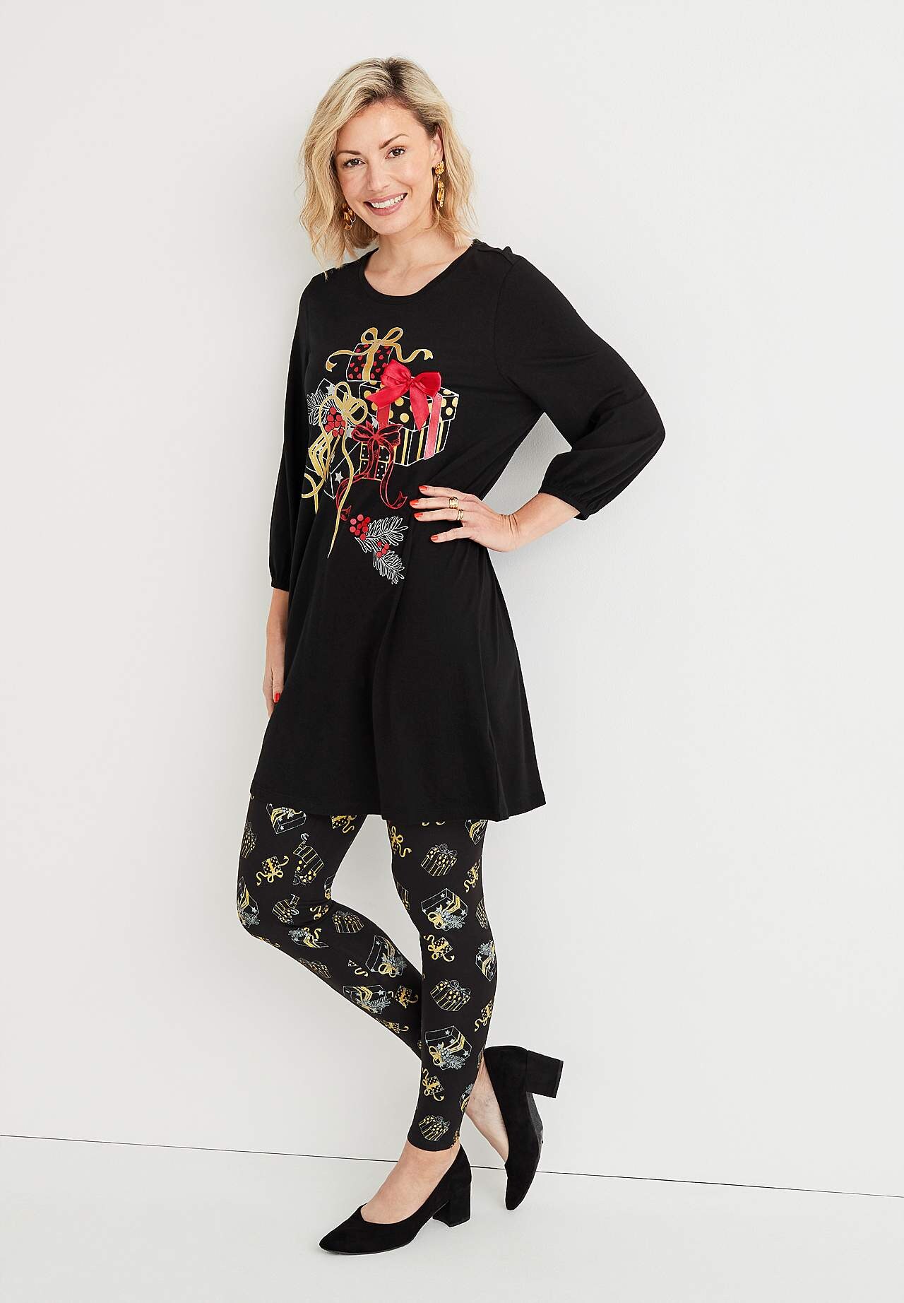 Legginsy z motywem świątecznym