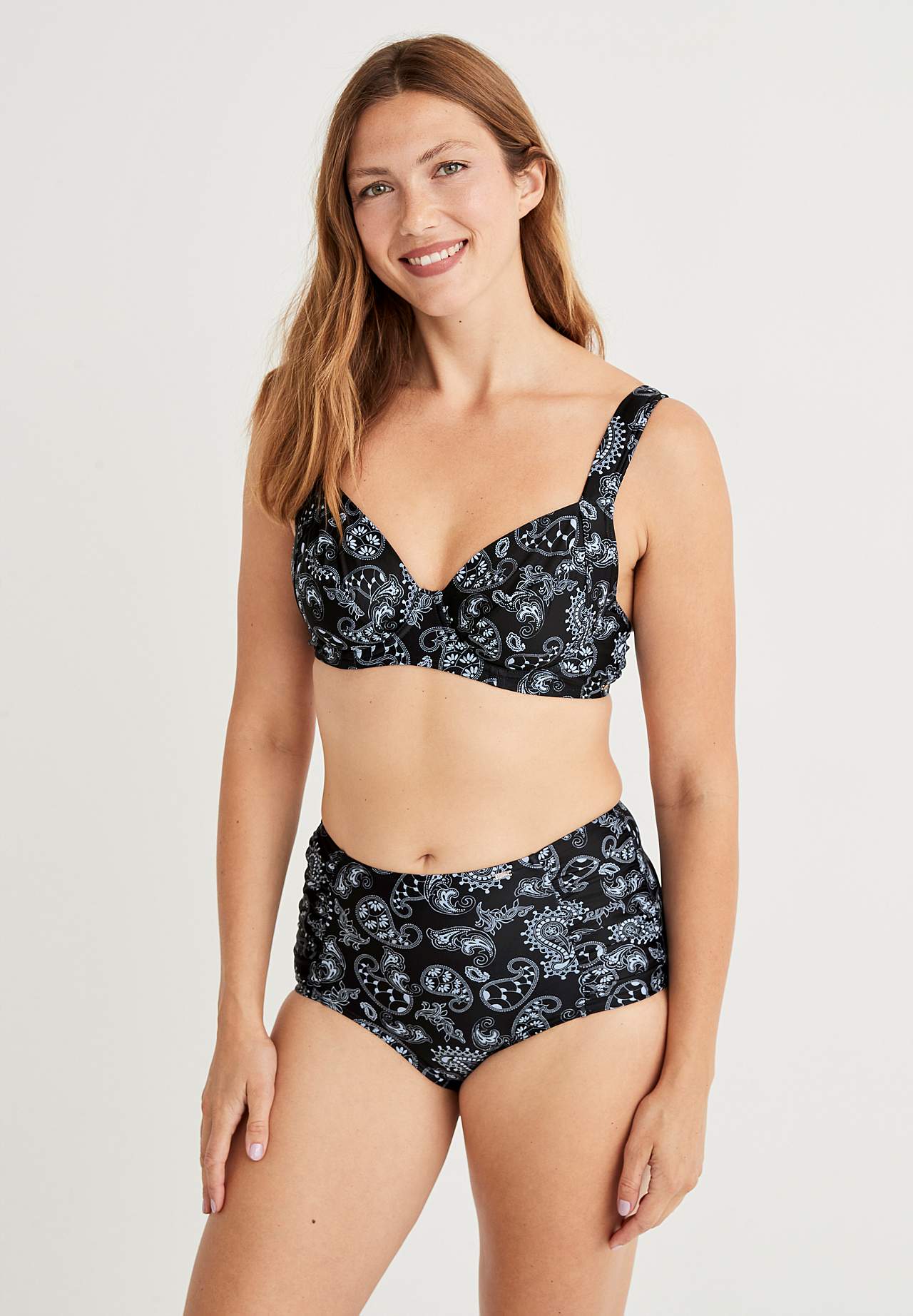 Biustonosz bikini we wzór turecki z fiszbinem Umeå
