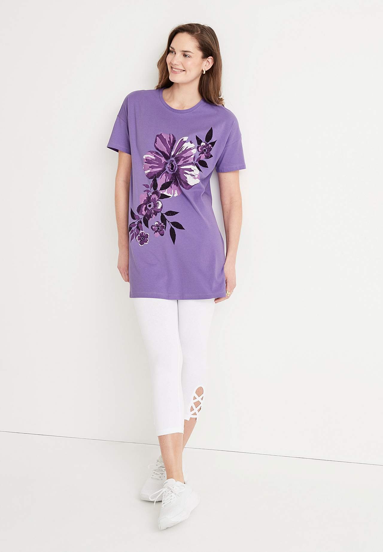 Długi t-shirt Teerece 2 sztuki