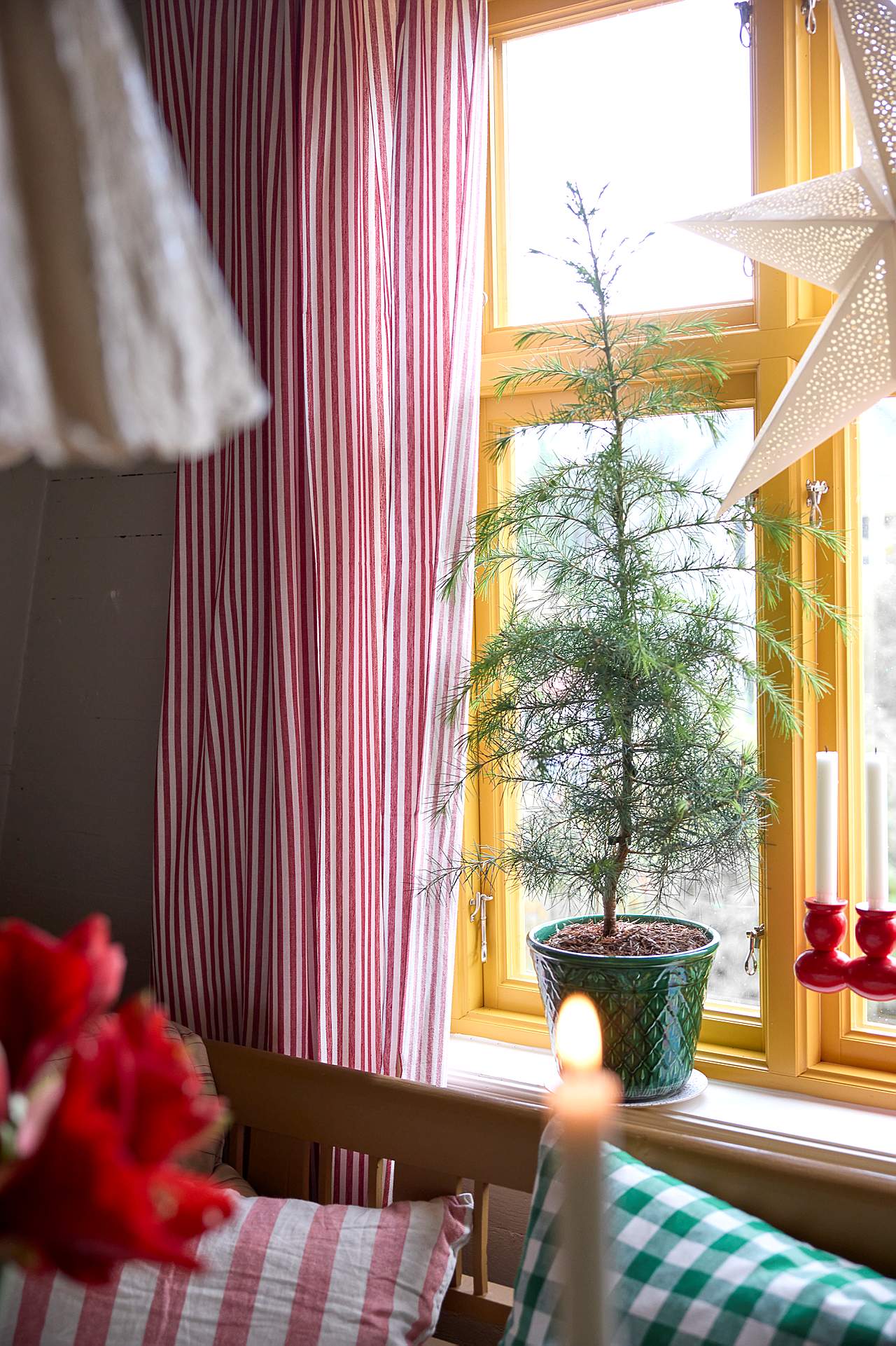 Tkane i pasiaste zasłony panelowe 2 sztuki