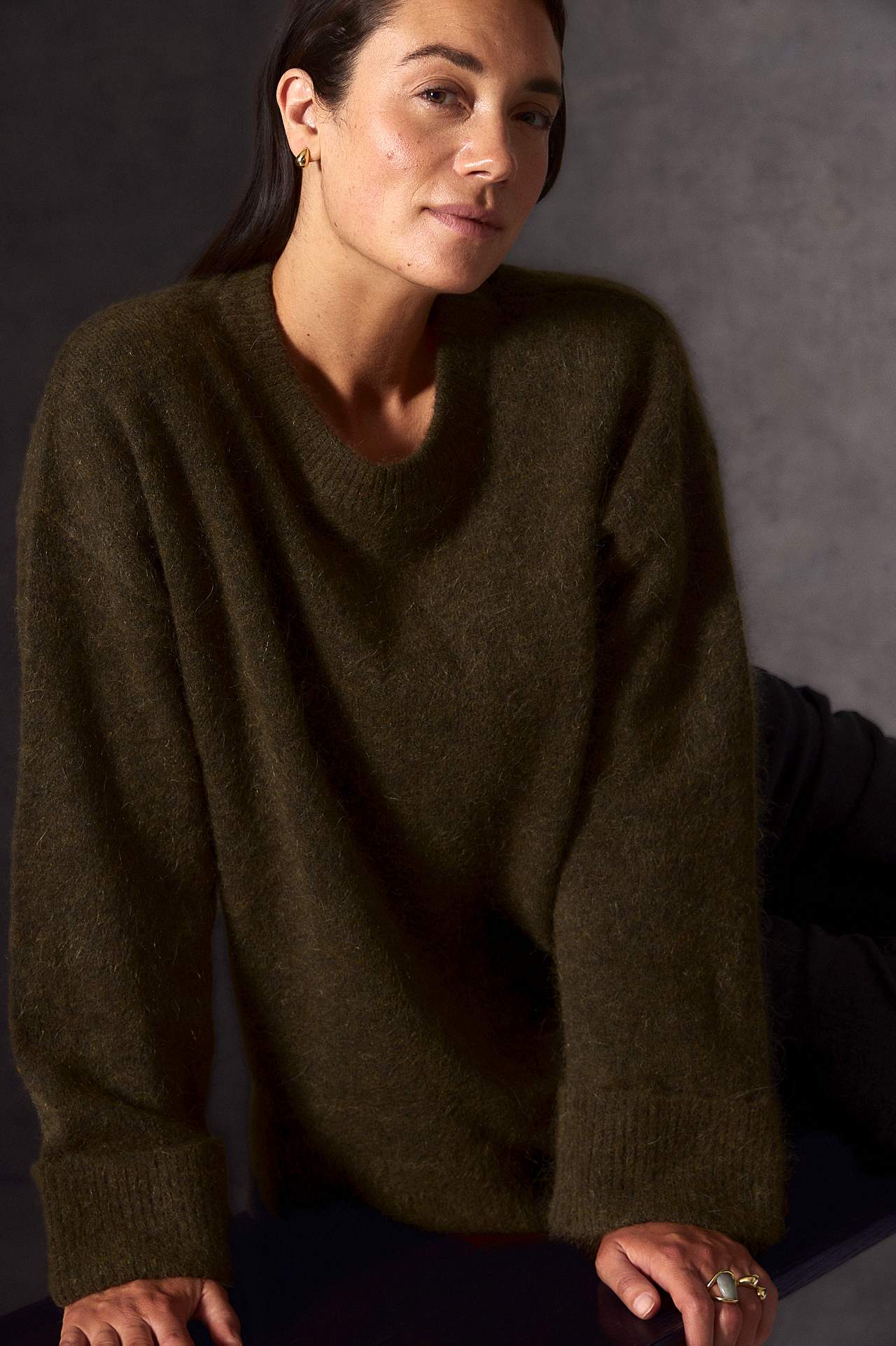 Sweter Premium z mieszanki moheru i wełny