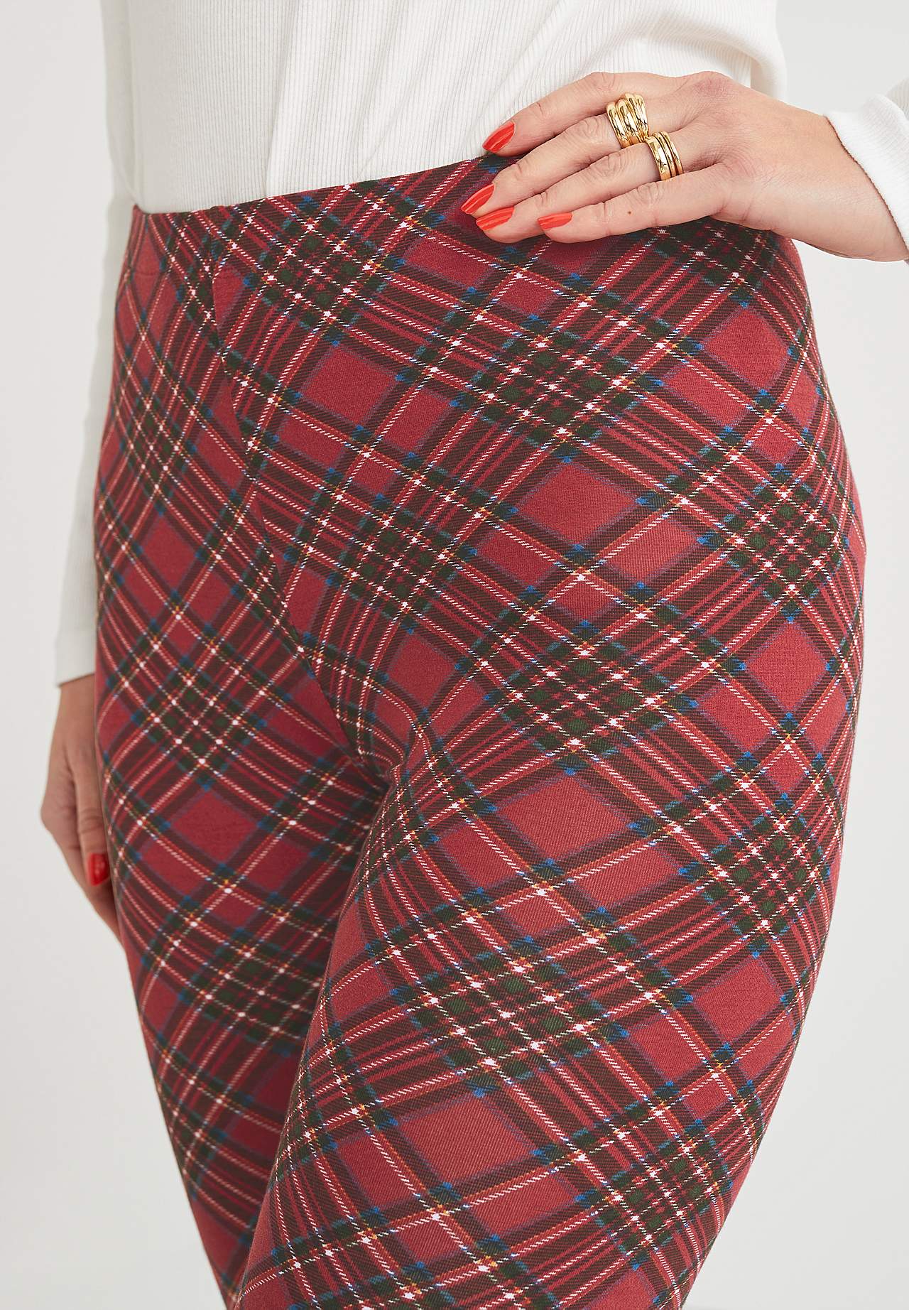 Kraciaste legginsy