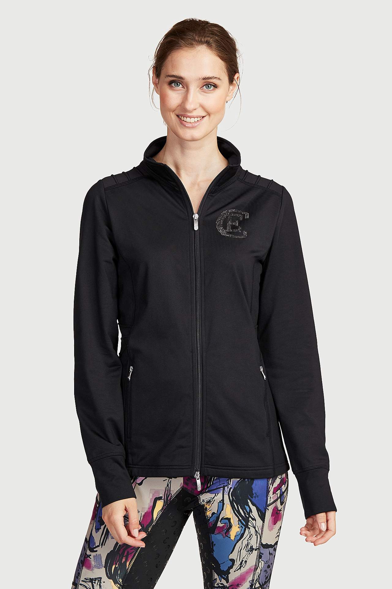 Sweter z długim rękawem ze suwakiem