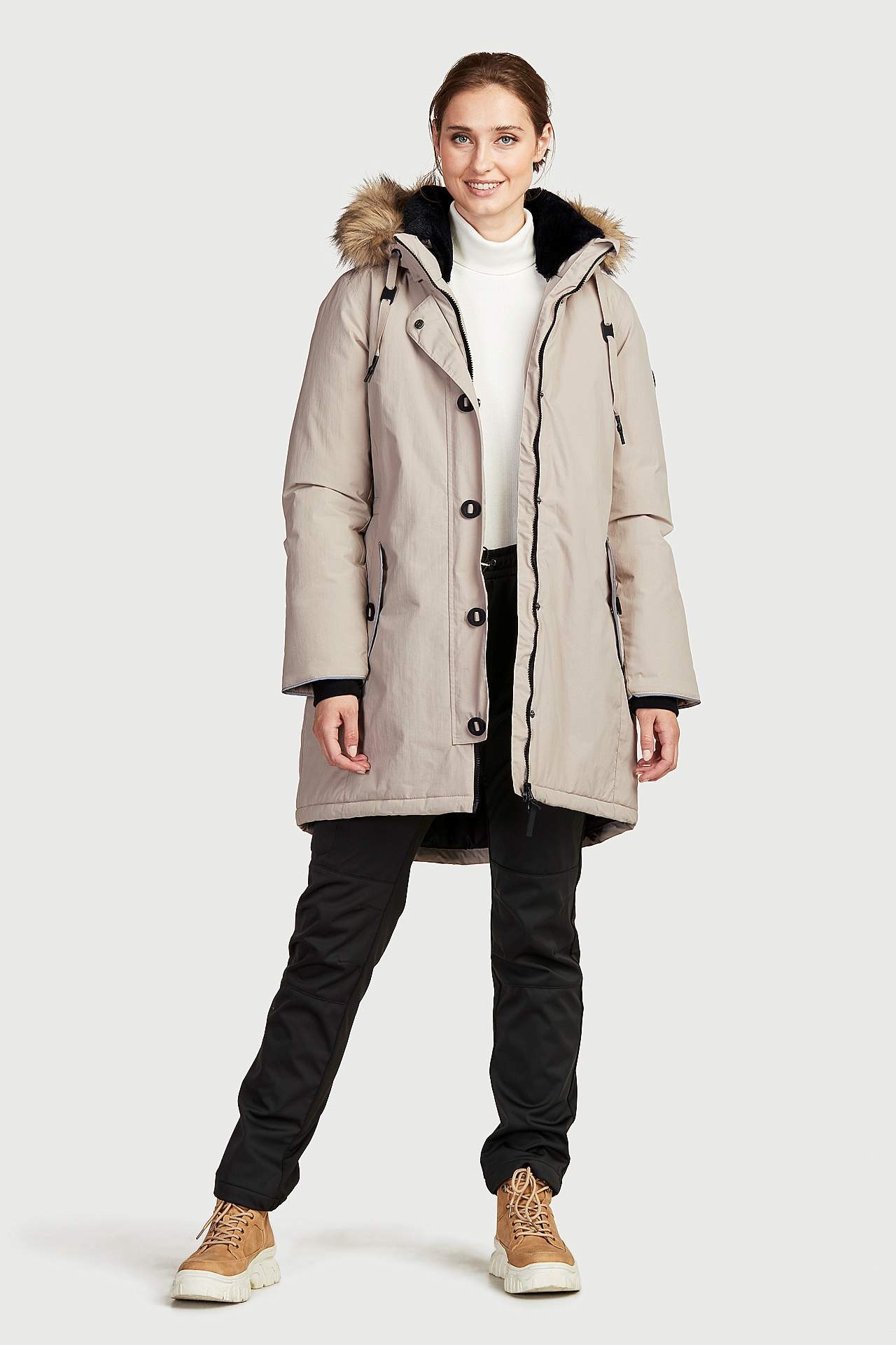 Wygodne spodnie z tkaniny softshell