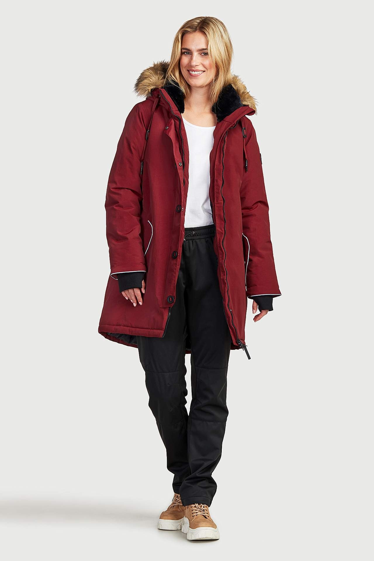 Wygodne spodnie z tkaniny softshell