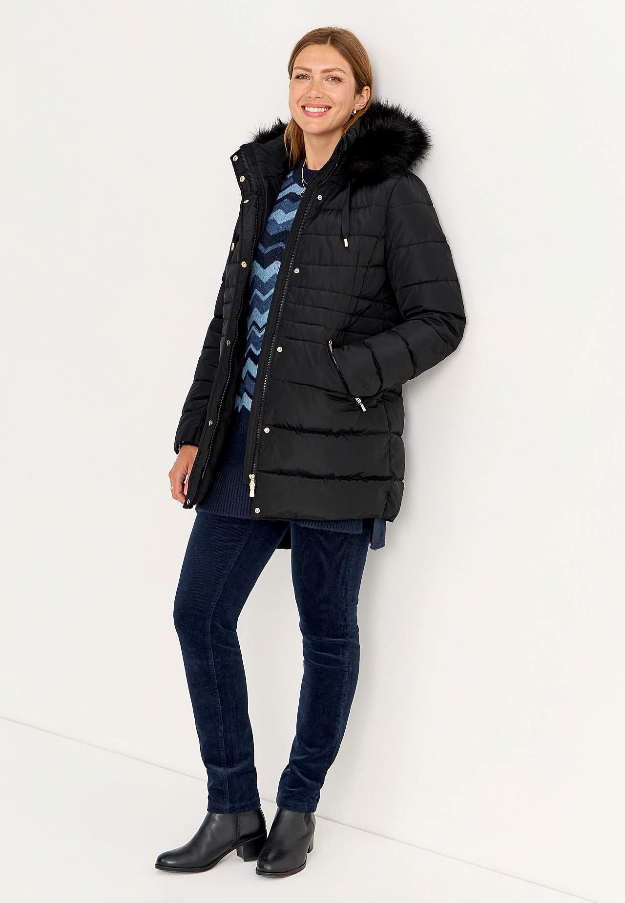 Elastyczne spodnie sztruksowe