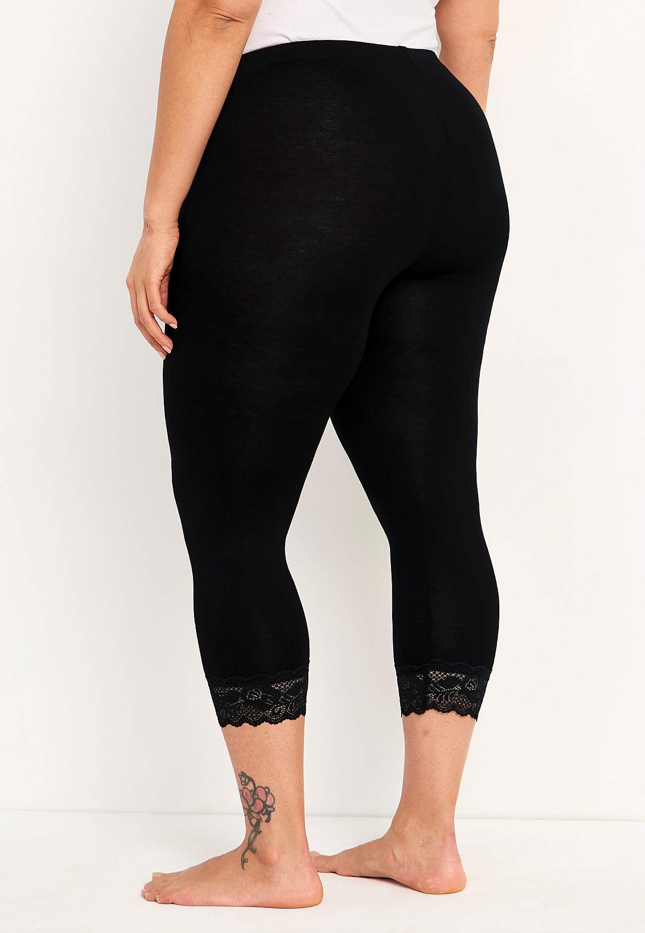 Legginsy rybaczki z koronką susanne