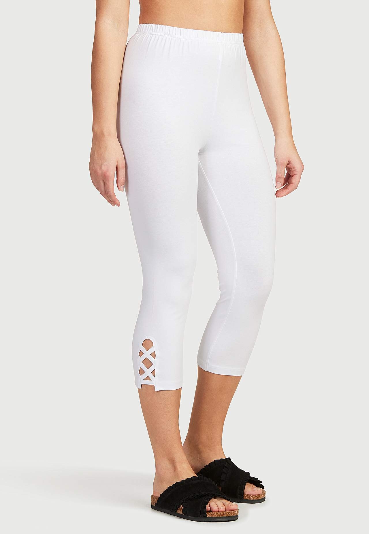 Legginsy rybaczki z miłymi detalami 2 sztuki