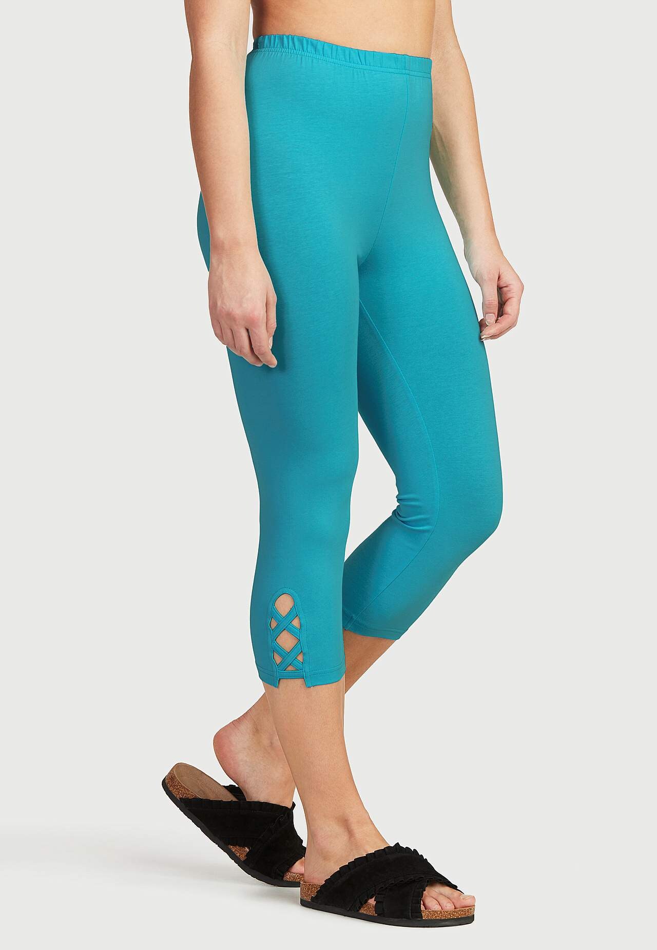 Legginsy rybaczki z miłymi detalami 2 sztuki