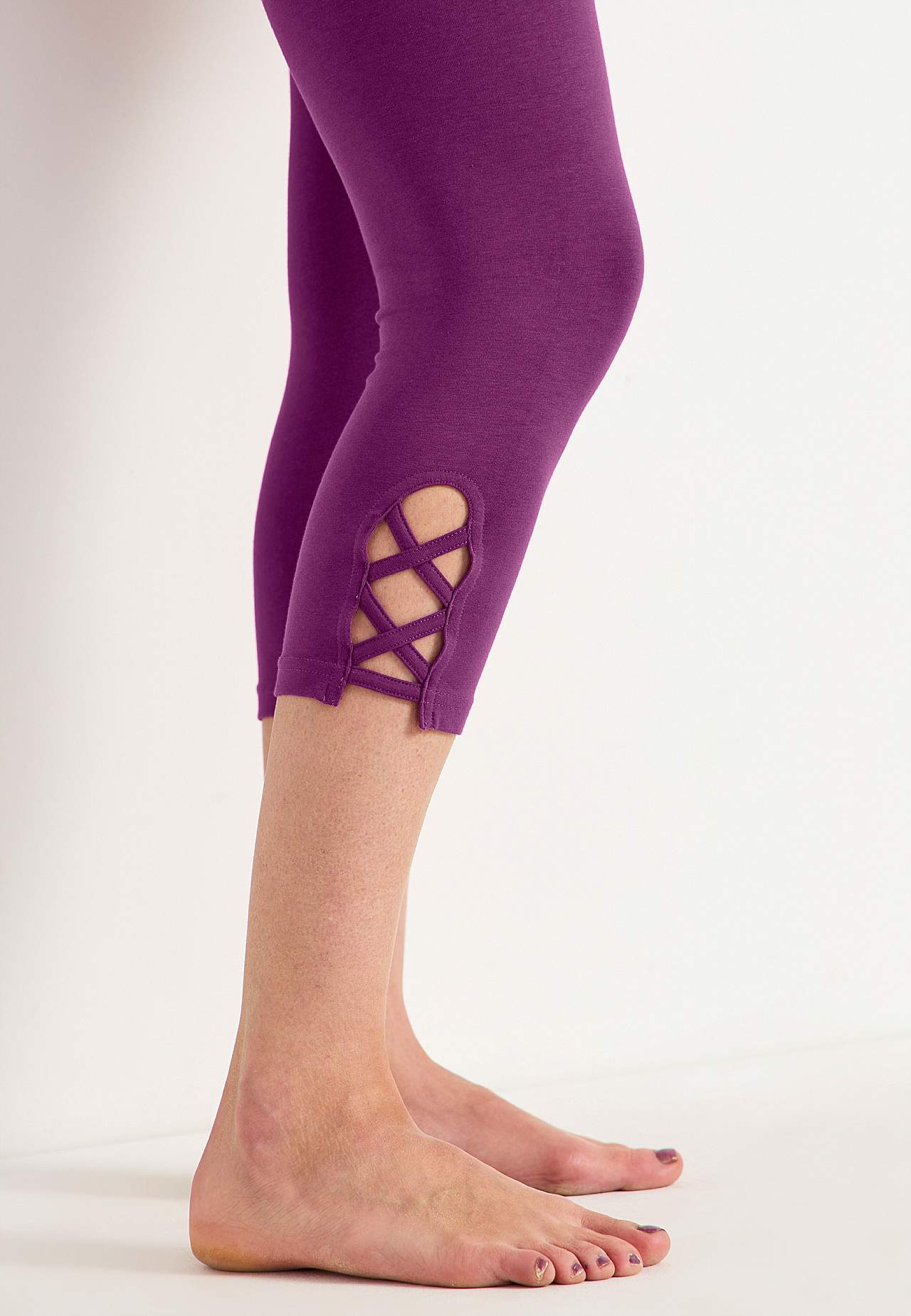 Legginsy rybaczki z miłymi detalami 2 sztuki