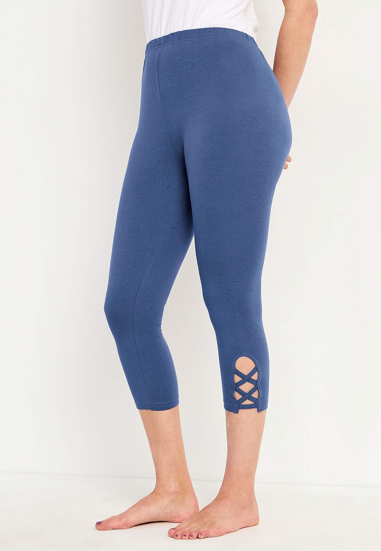 Legginsy rybaczki z miłymi detalami 2 sztuki
