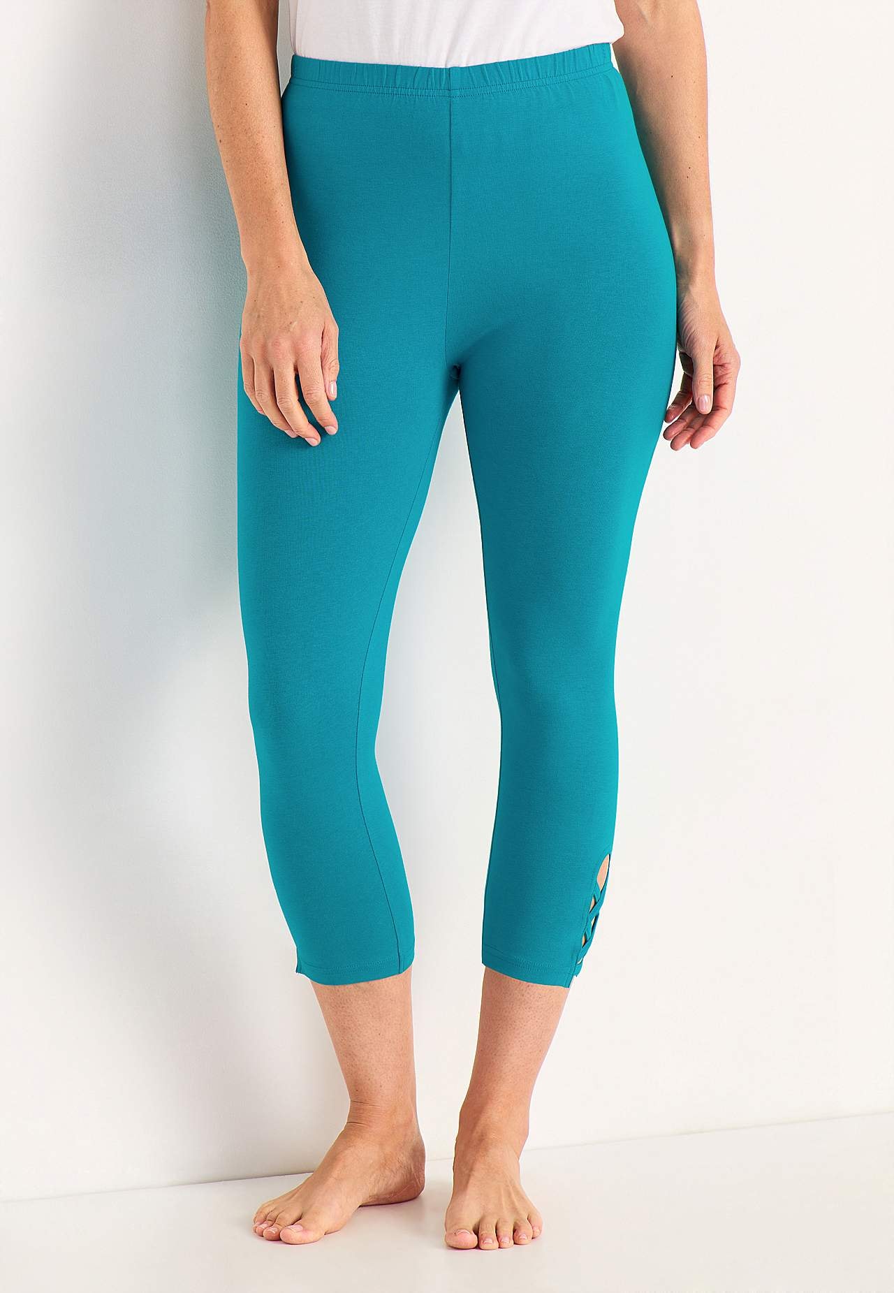 Legginsy rybaczki z miłymi detalami 2 sztuki