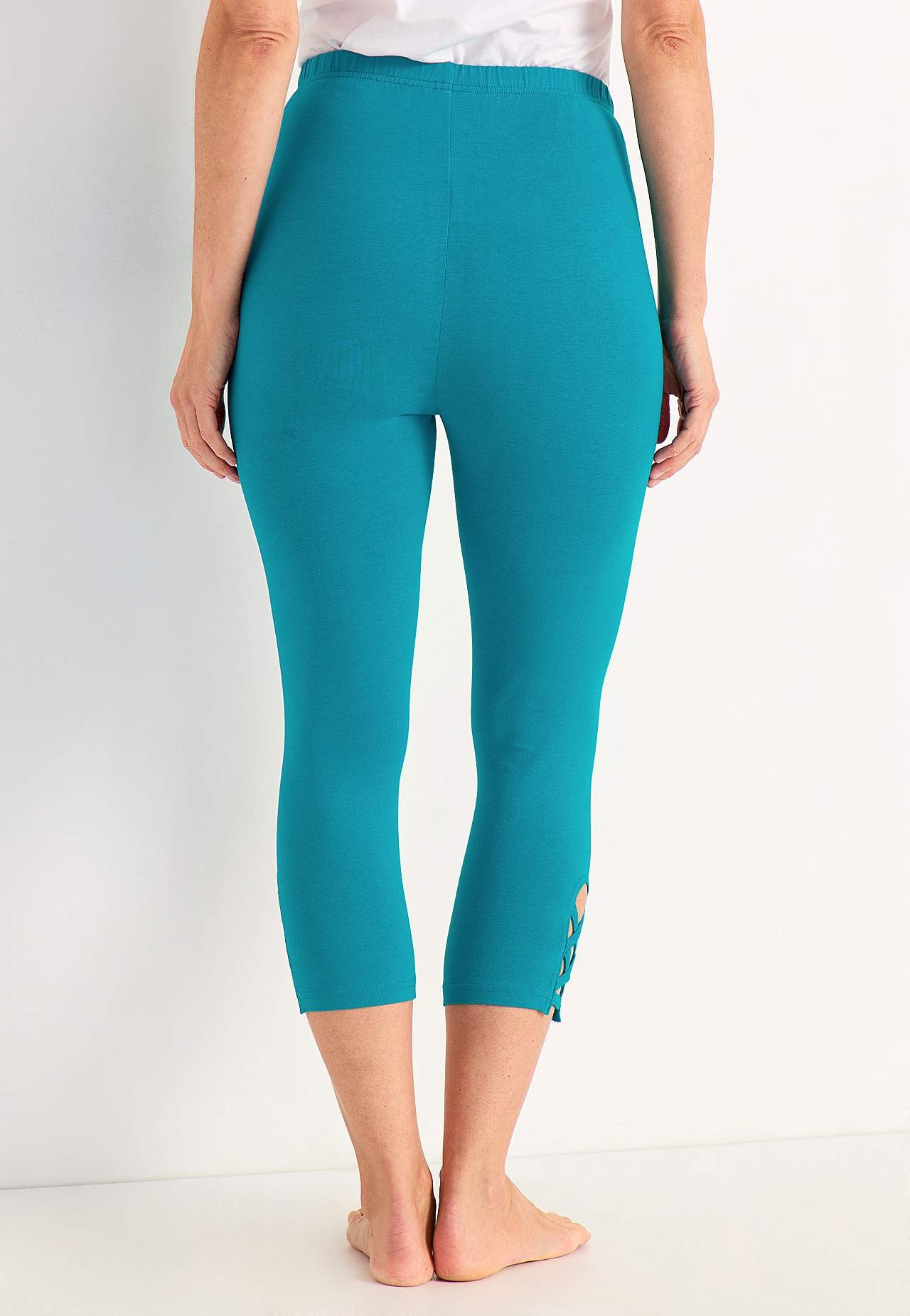 Legginsy rybaczki z miłymi detalami 2 sztuki