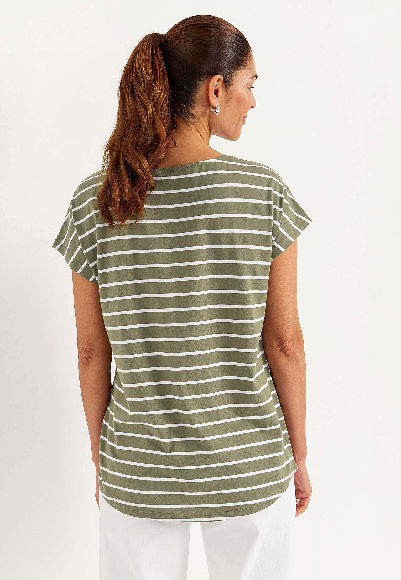 Topy z dżerseju z kapturkowymi rękawami 2 sztuki