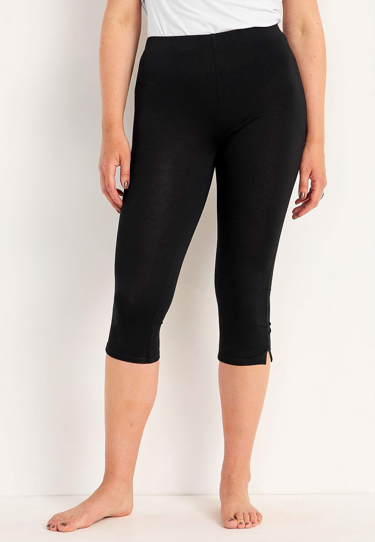 Legginsy rybaczki z wycięciami na boku