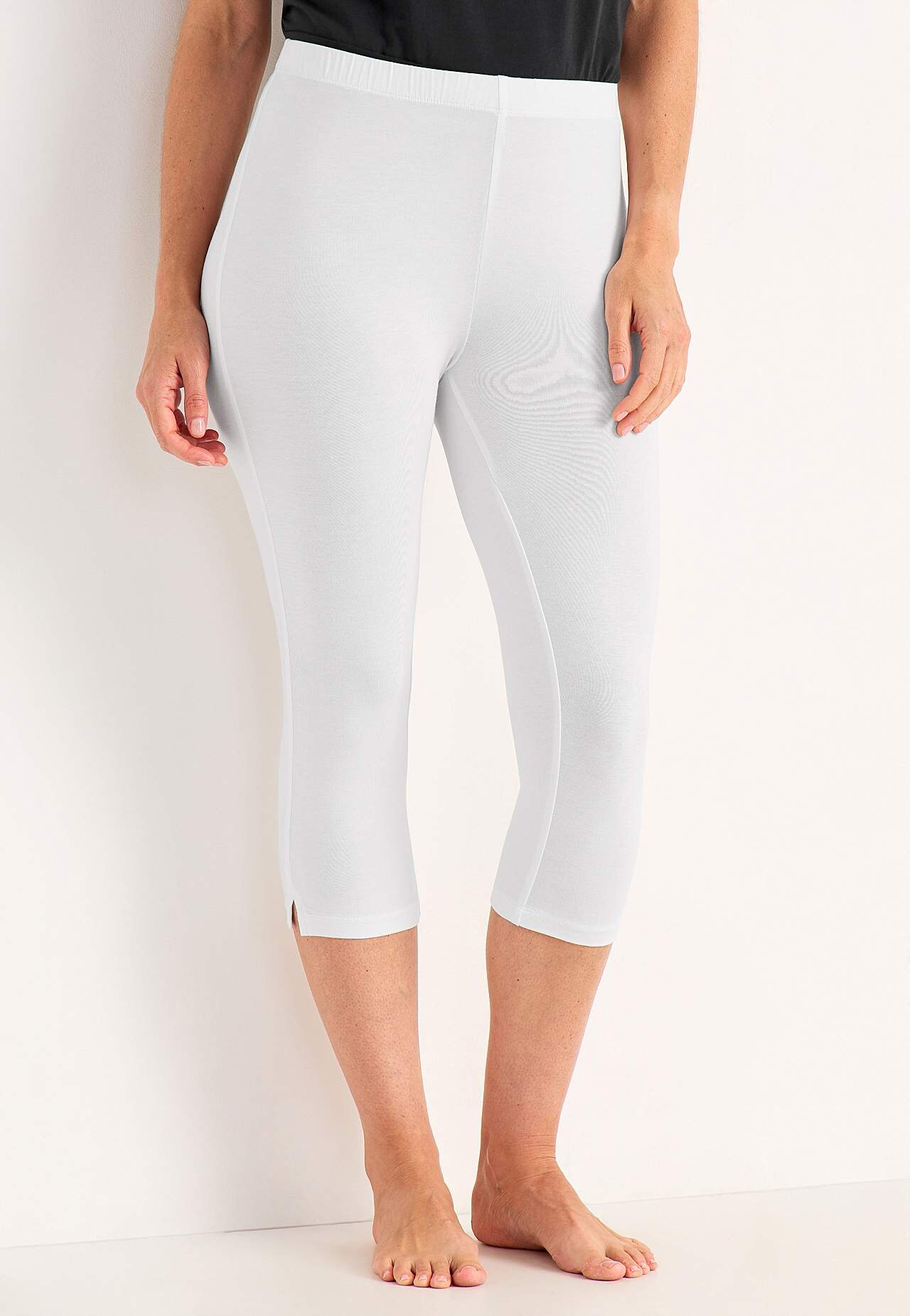 Legginsy rybaczki z wycięciami na boku