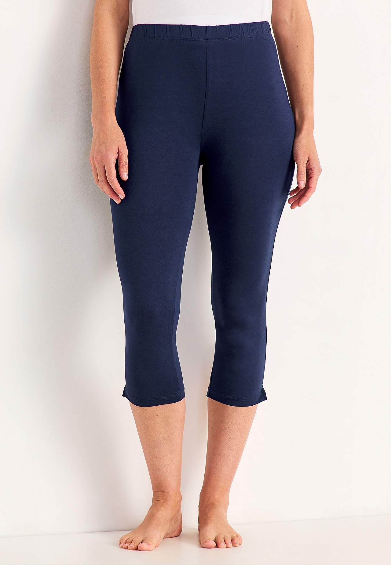 Legginsy rybaczki z wycięciami na boku
