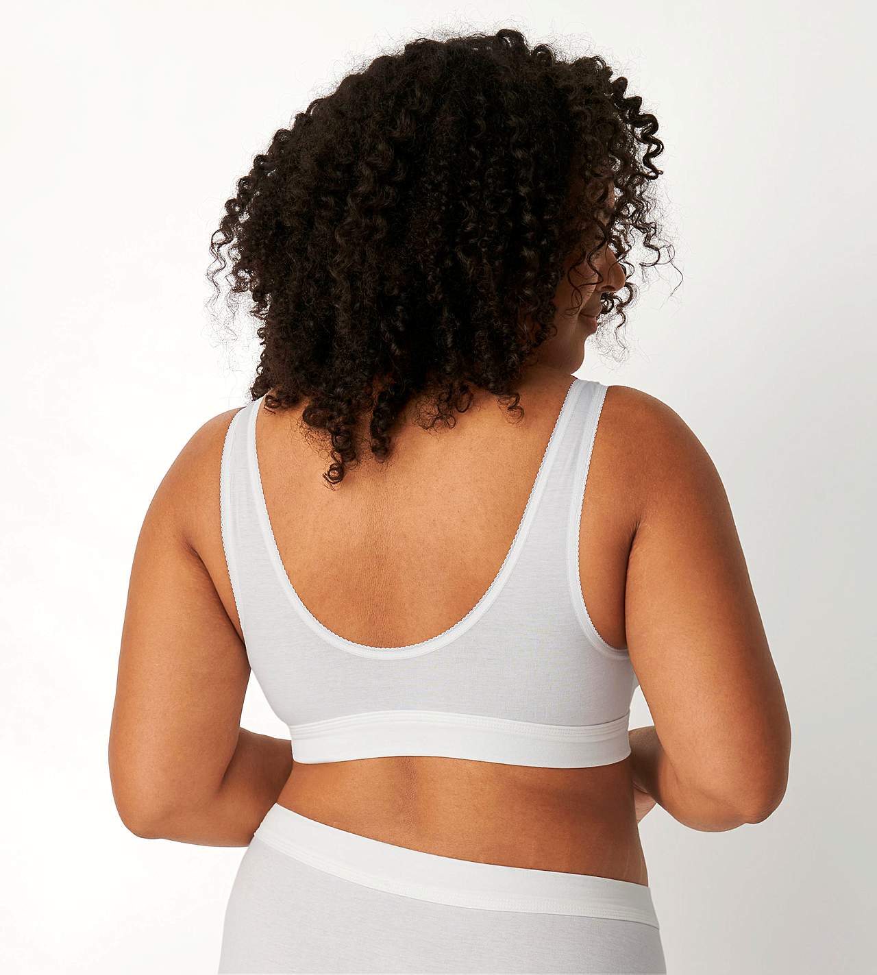 Miękki biustonosz typu top z bawełny Double Comfort