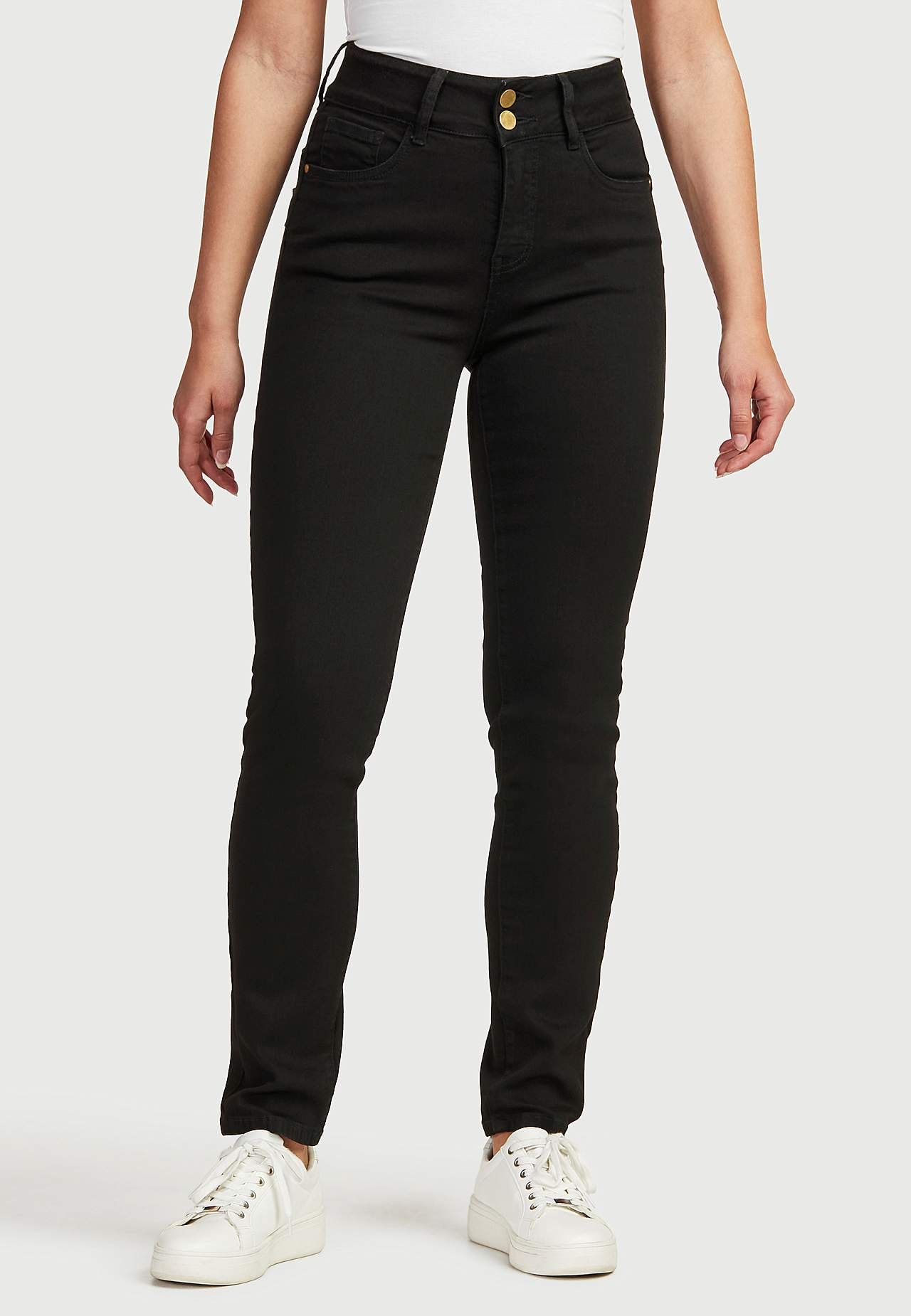 Jeansy modelujące ze stretchem Judy