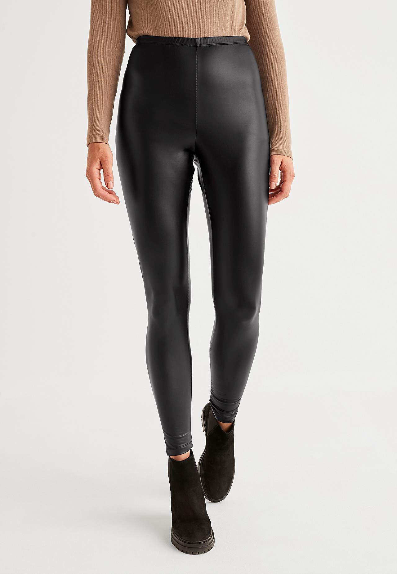 Powlekane legginsy