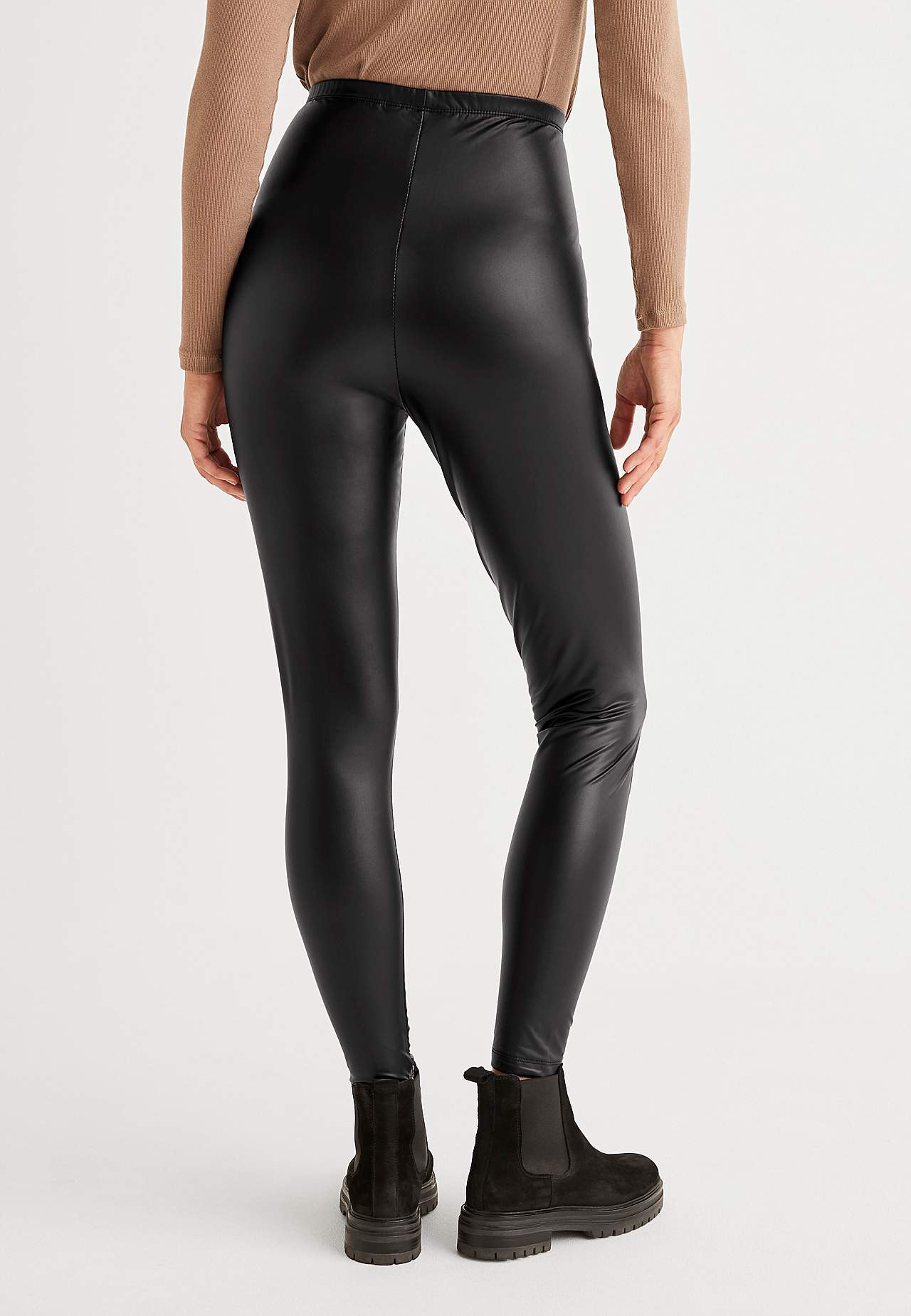 Powlekane legginsy