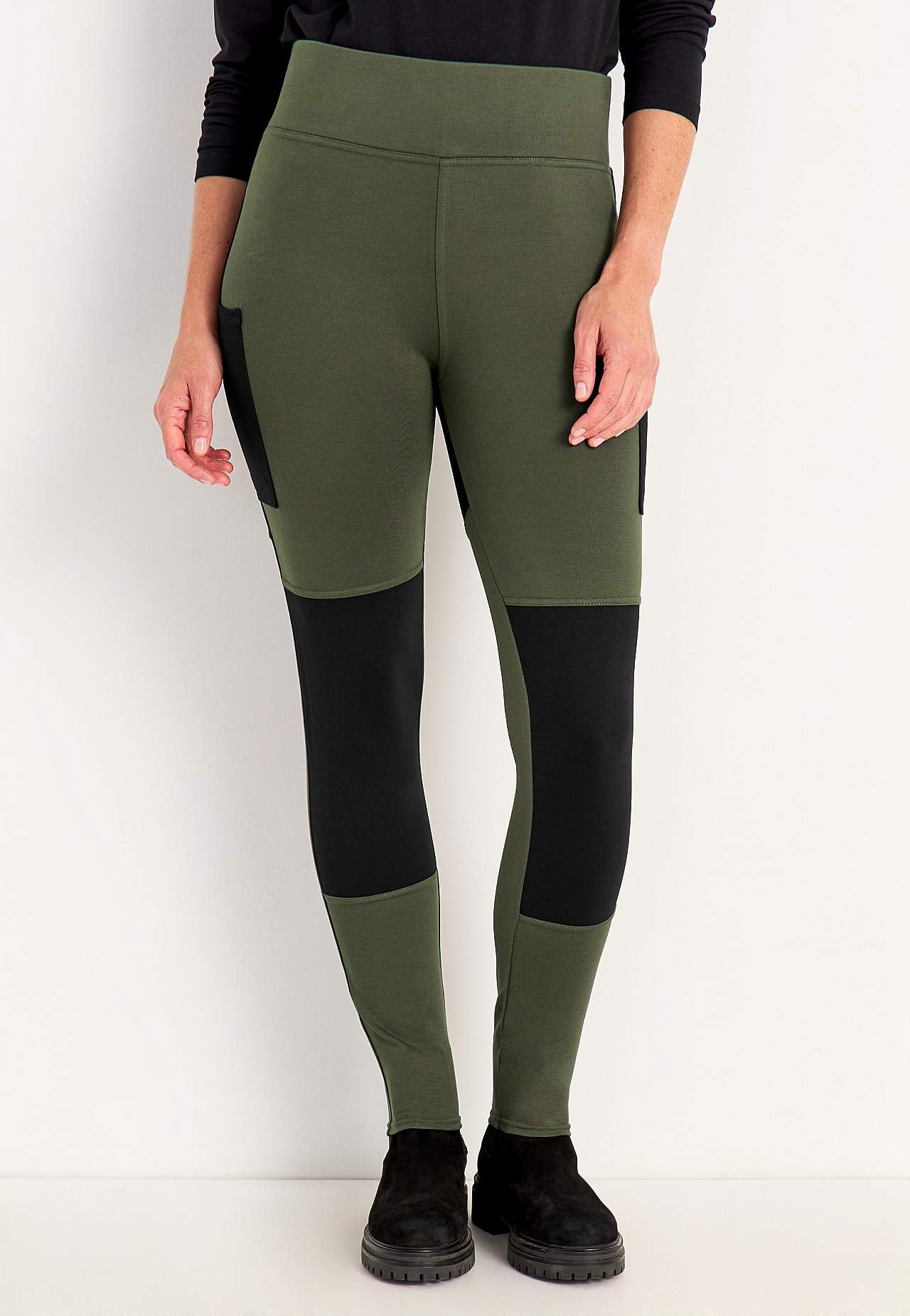Legginsy z bocznymi kieszeniami