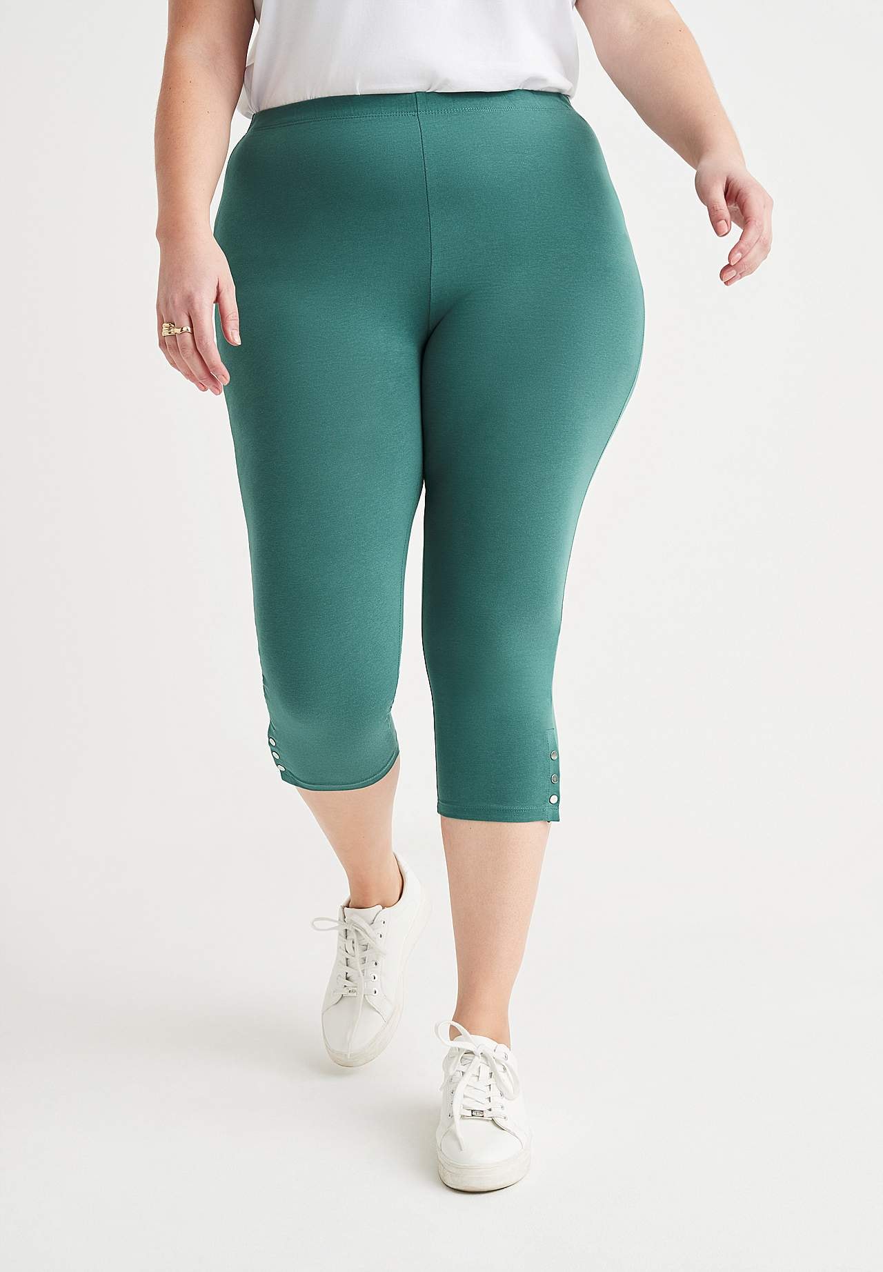 Legginsy rybaczki z miłymi detalami z guzikami Milly 2 sztuki