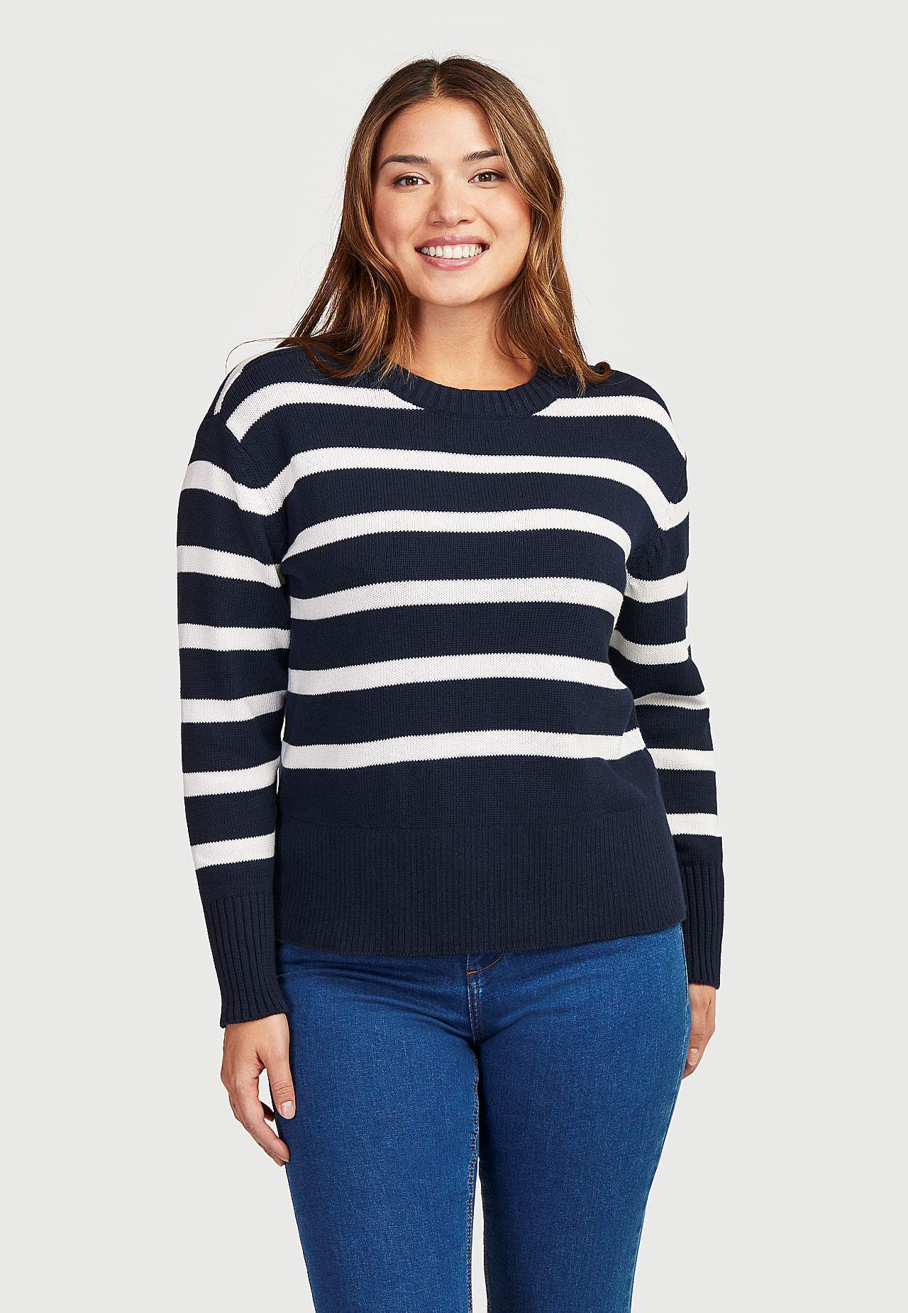Pasiasty i krótki sweter Filippa