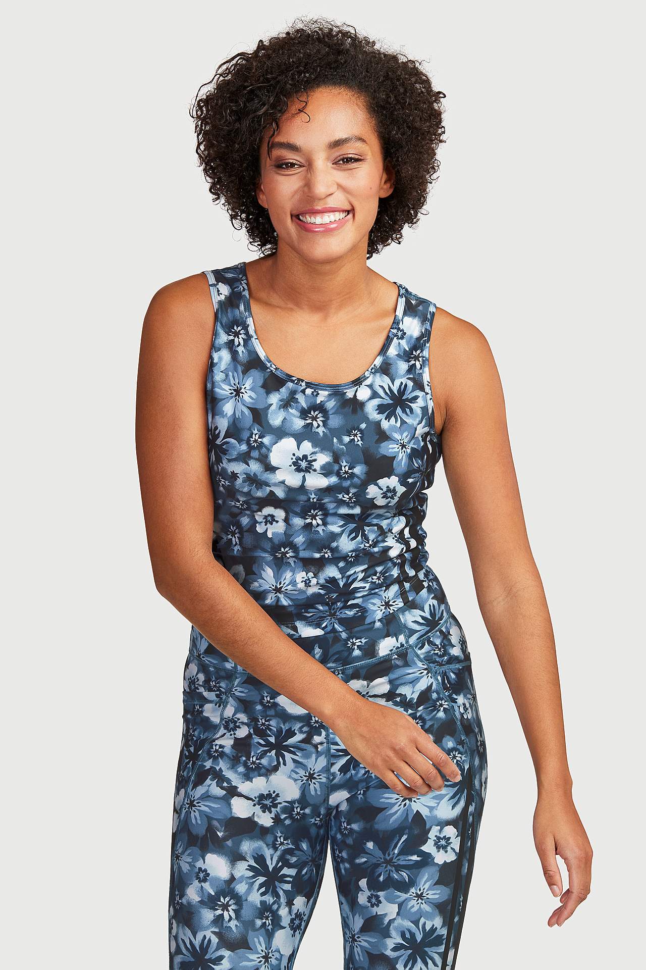 Kwiecisty sportowy top